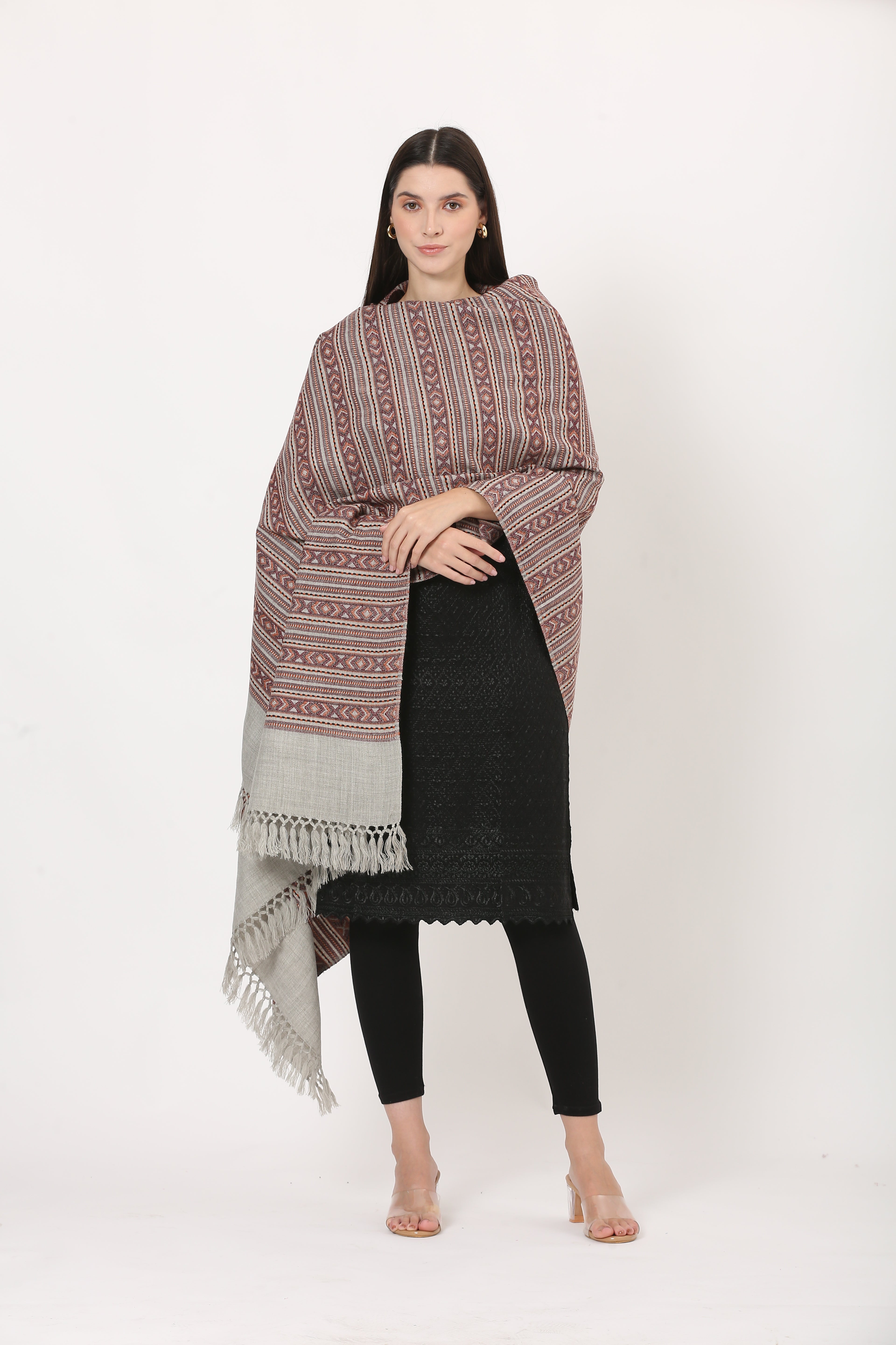 naga retro weave shawl