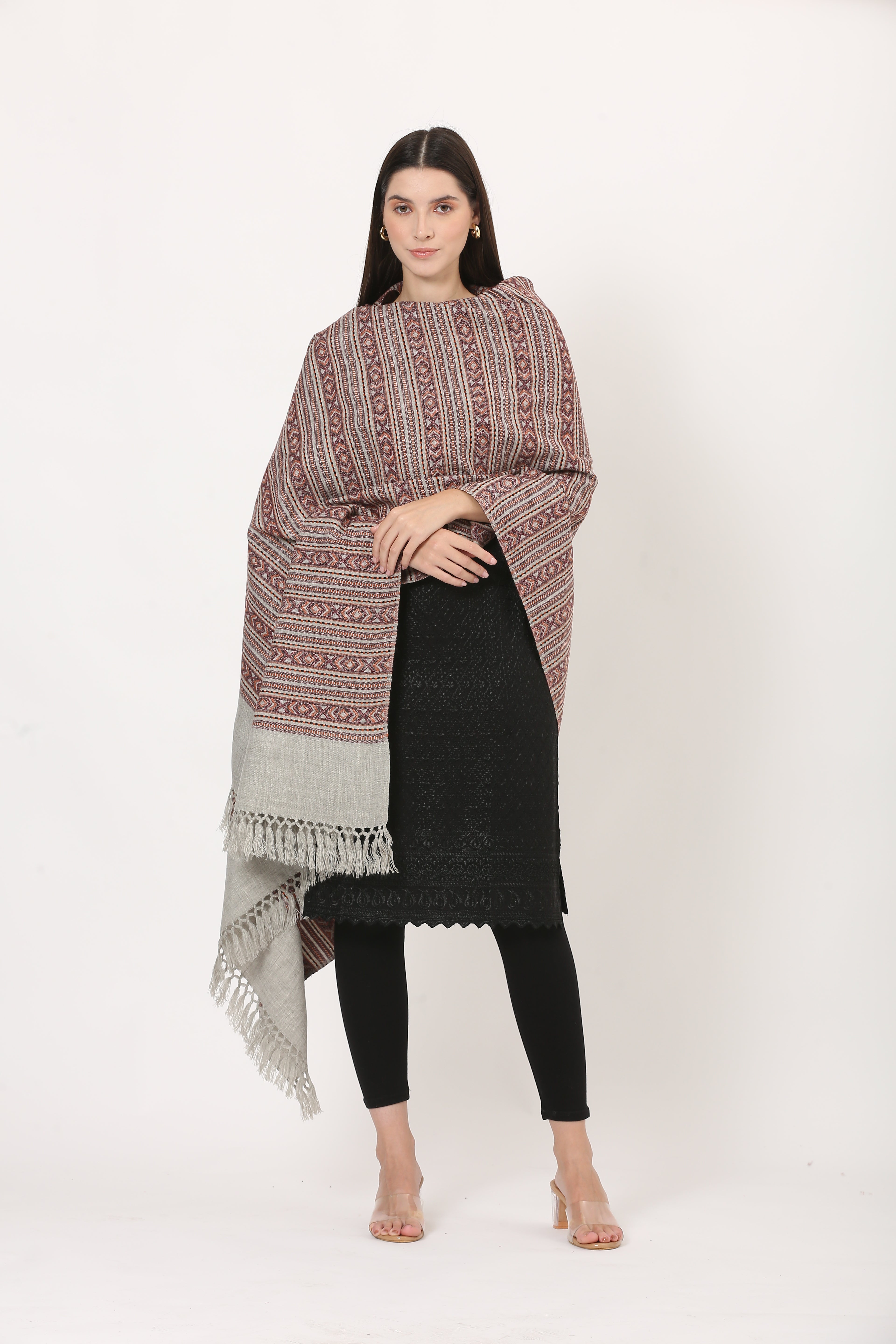 naga retro weave shawl