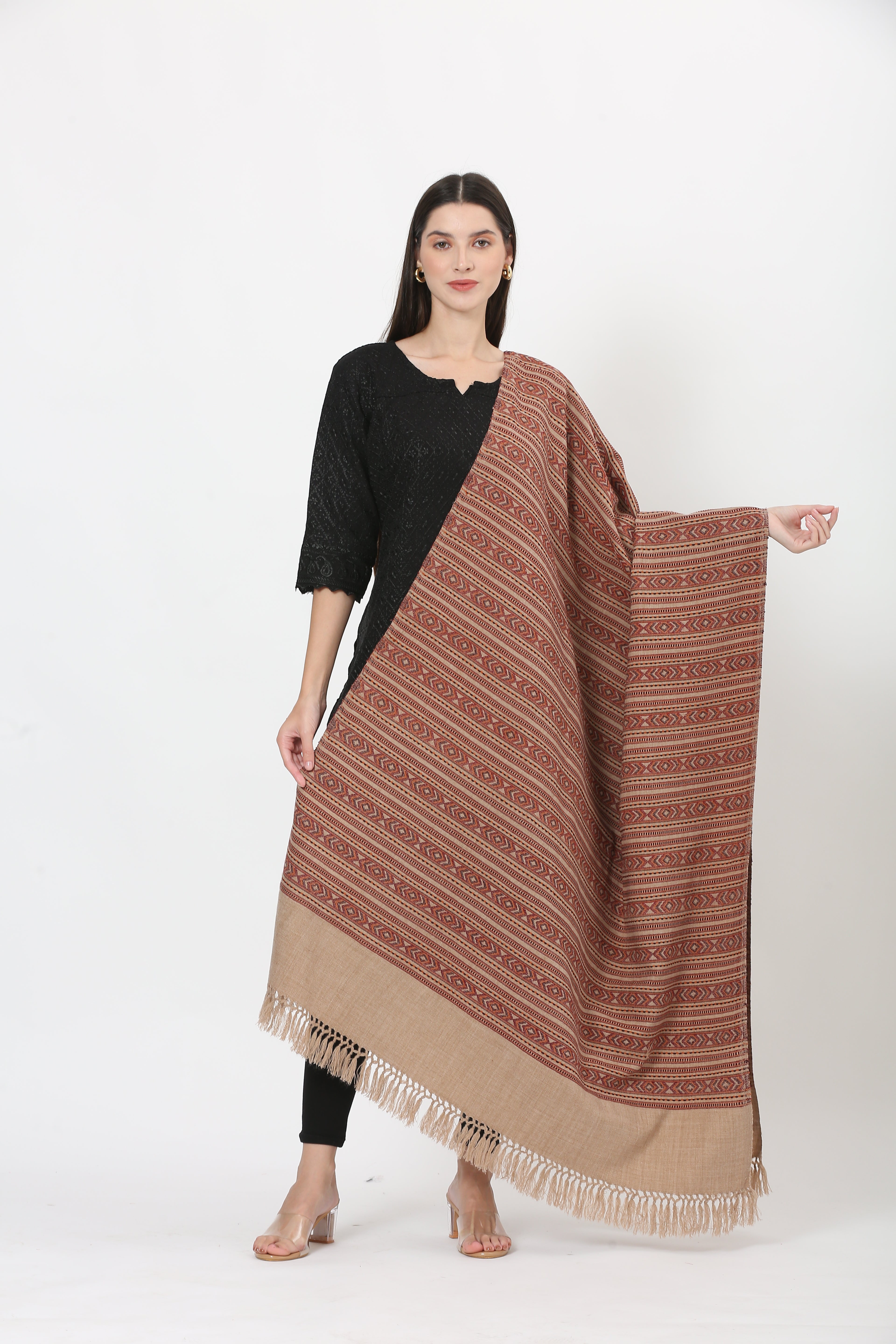 naga retro weave shawl