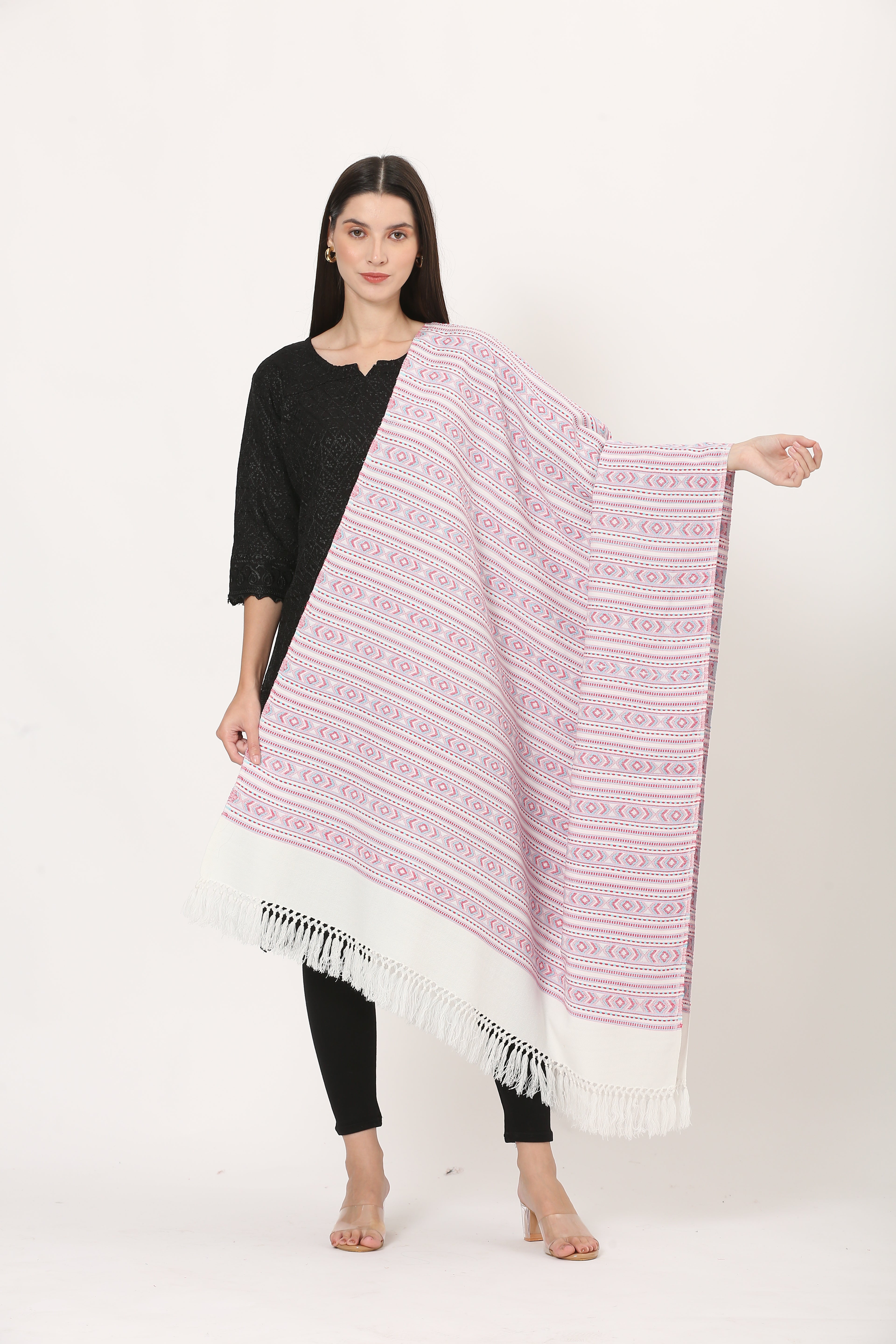 naga retro weave shawl