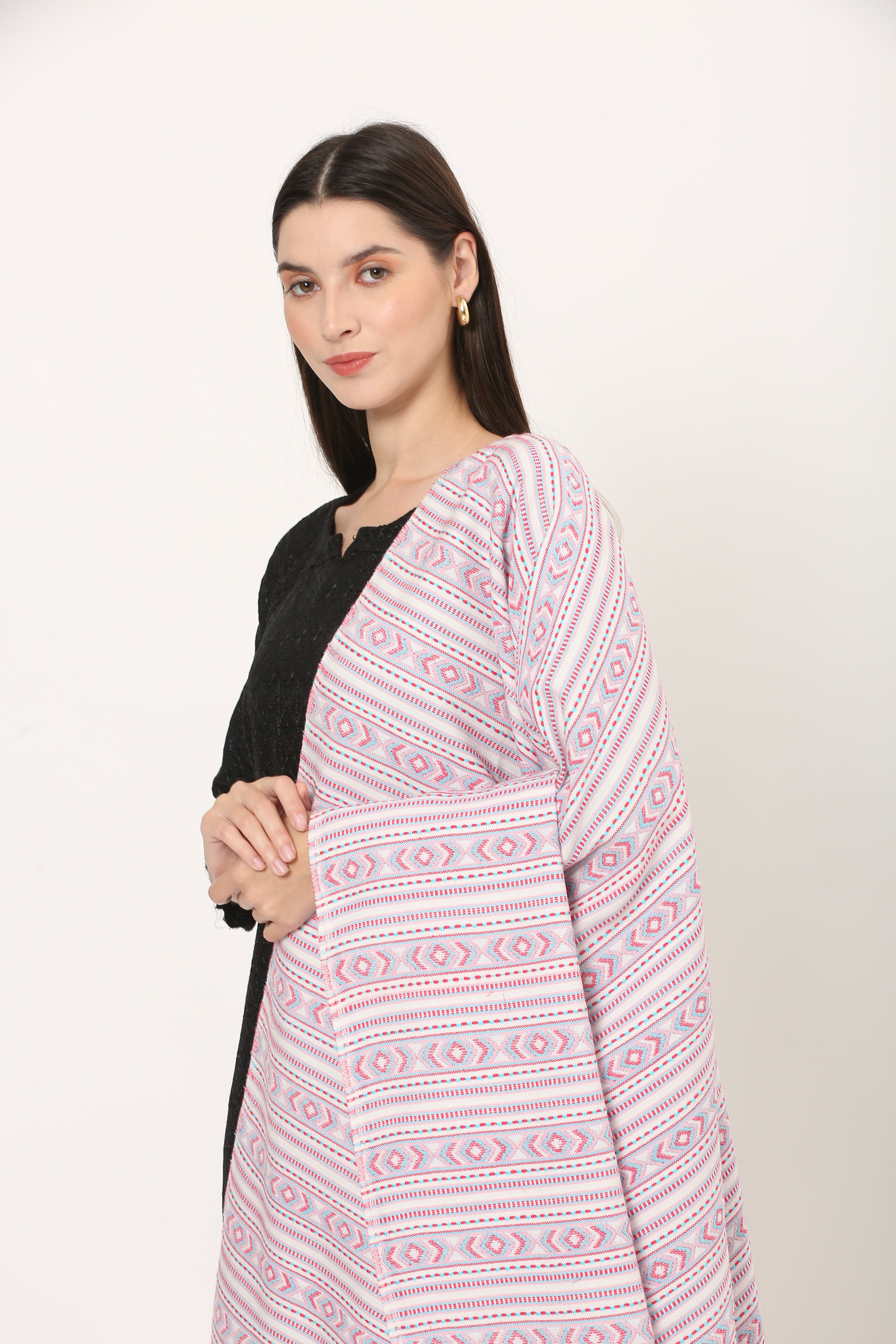 naga retro weave shawl