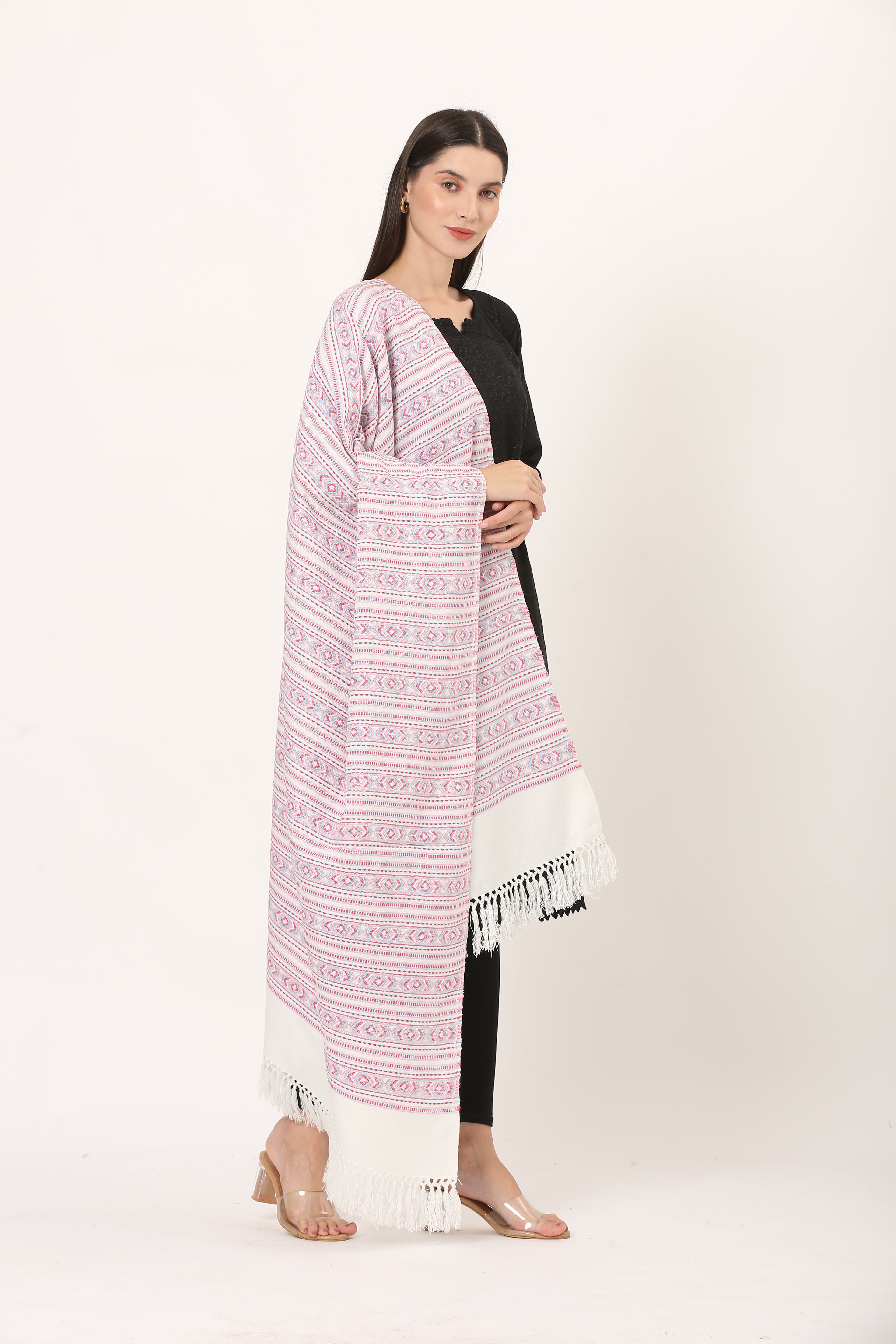 naga retro weave shawl
