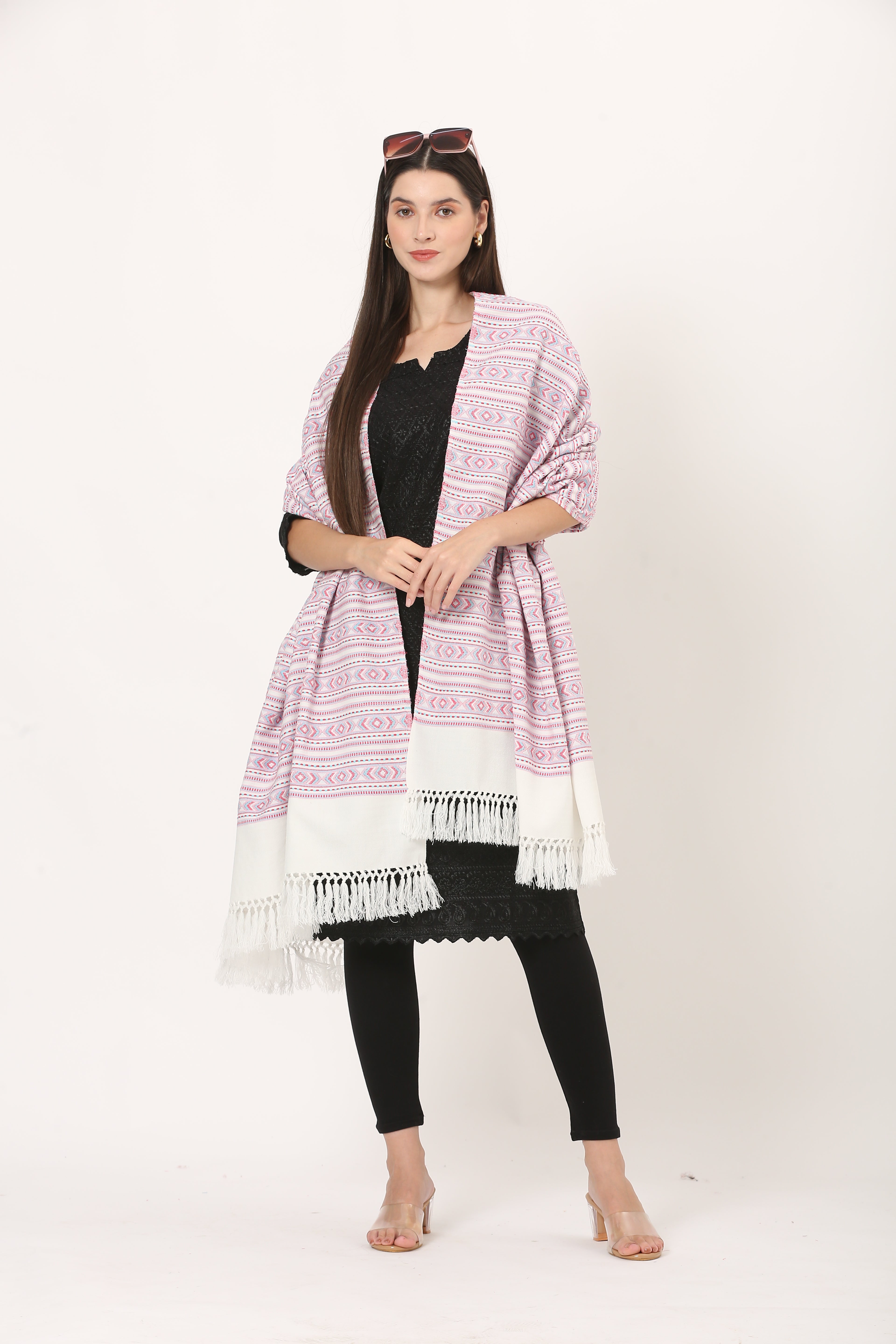 naga retro weave shawl