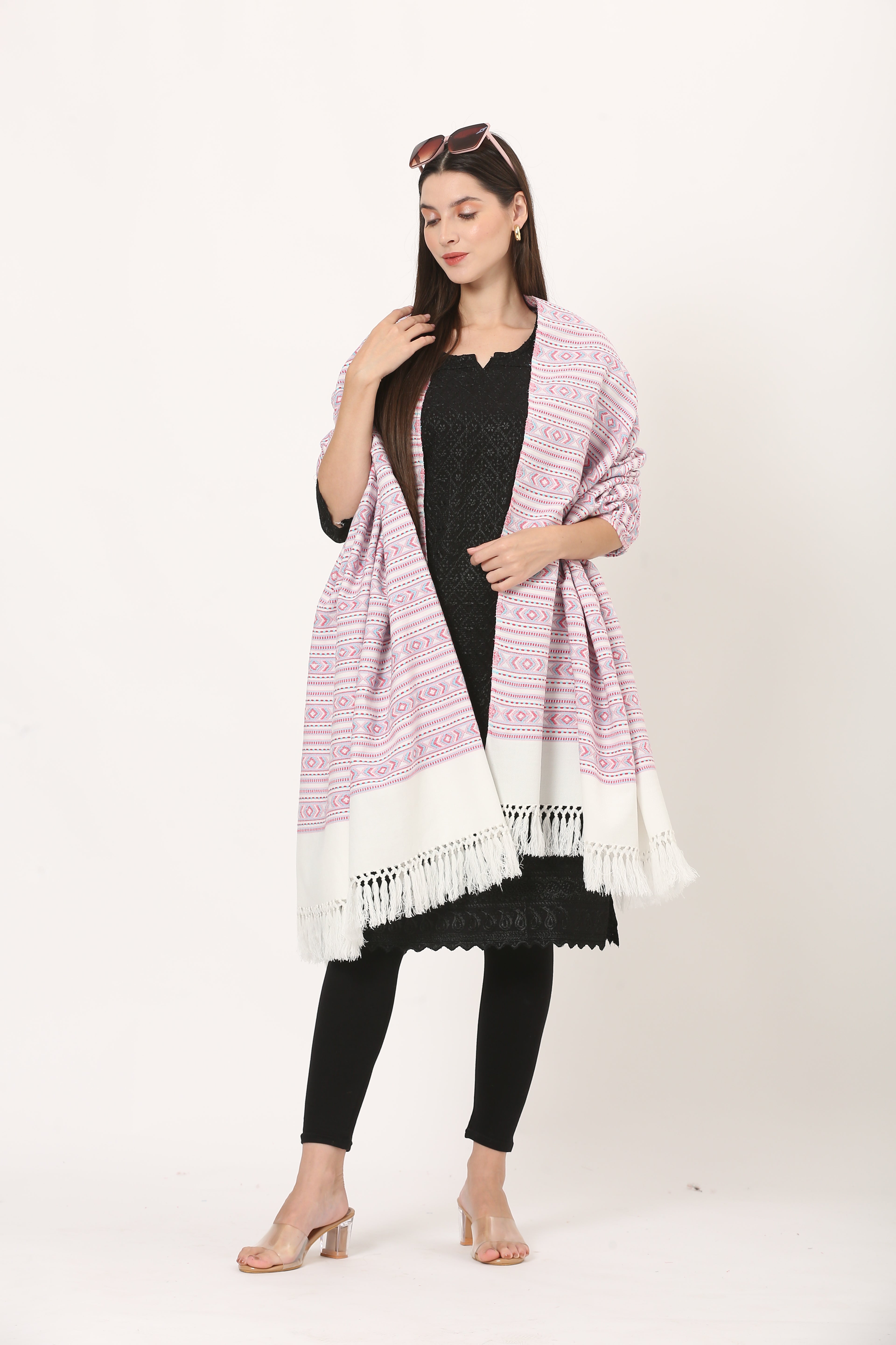 naga retro weave shawl