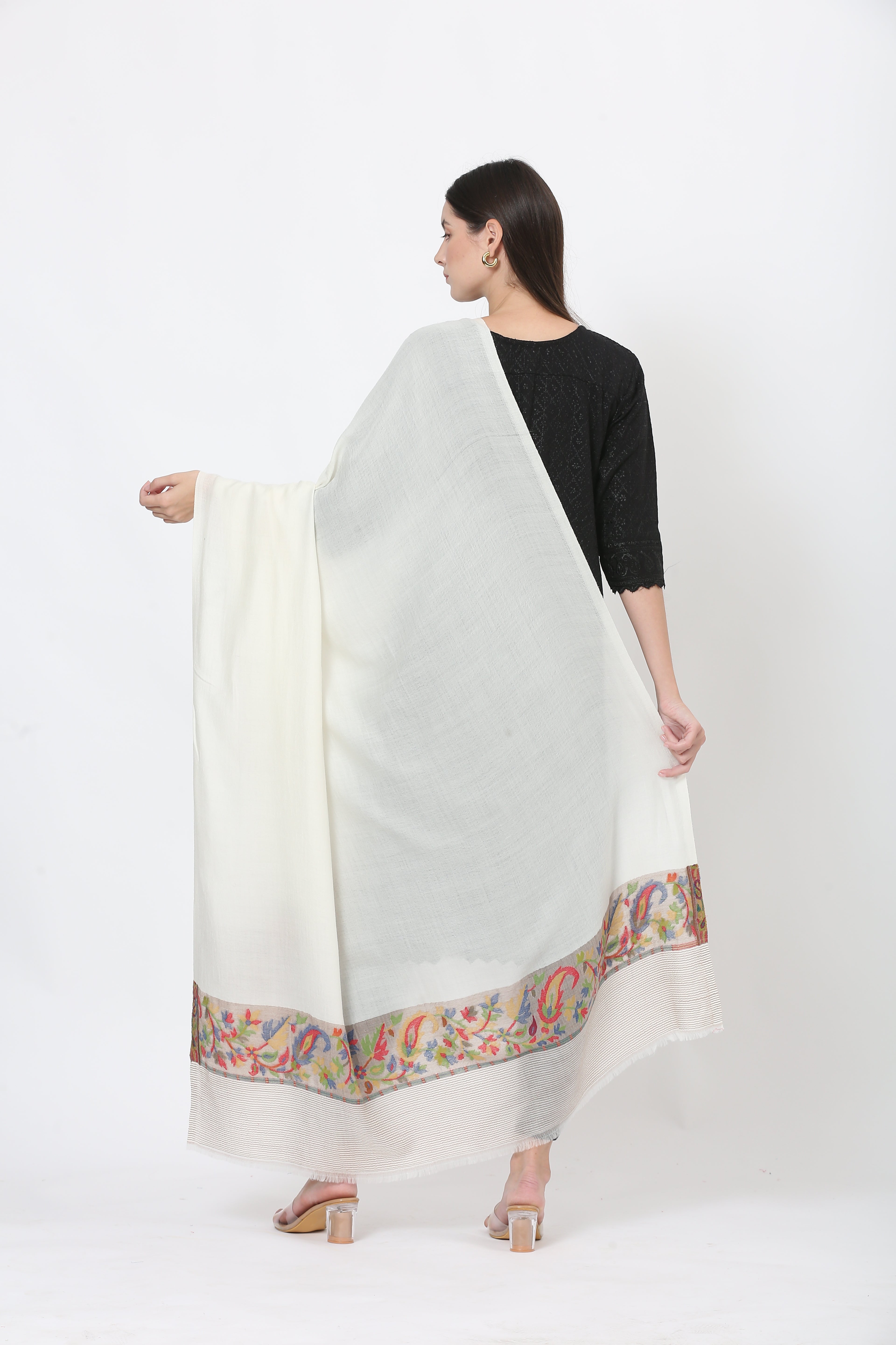 posh fine woolen palla shawl