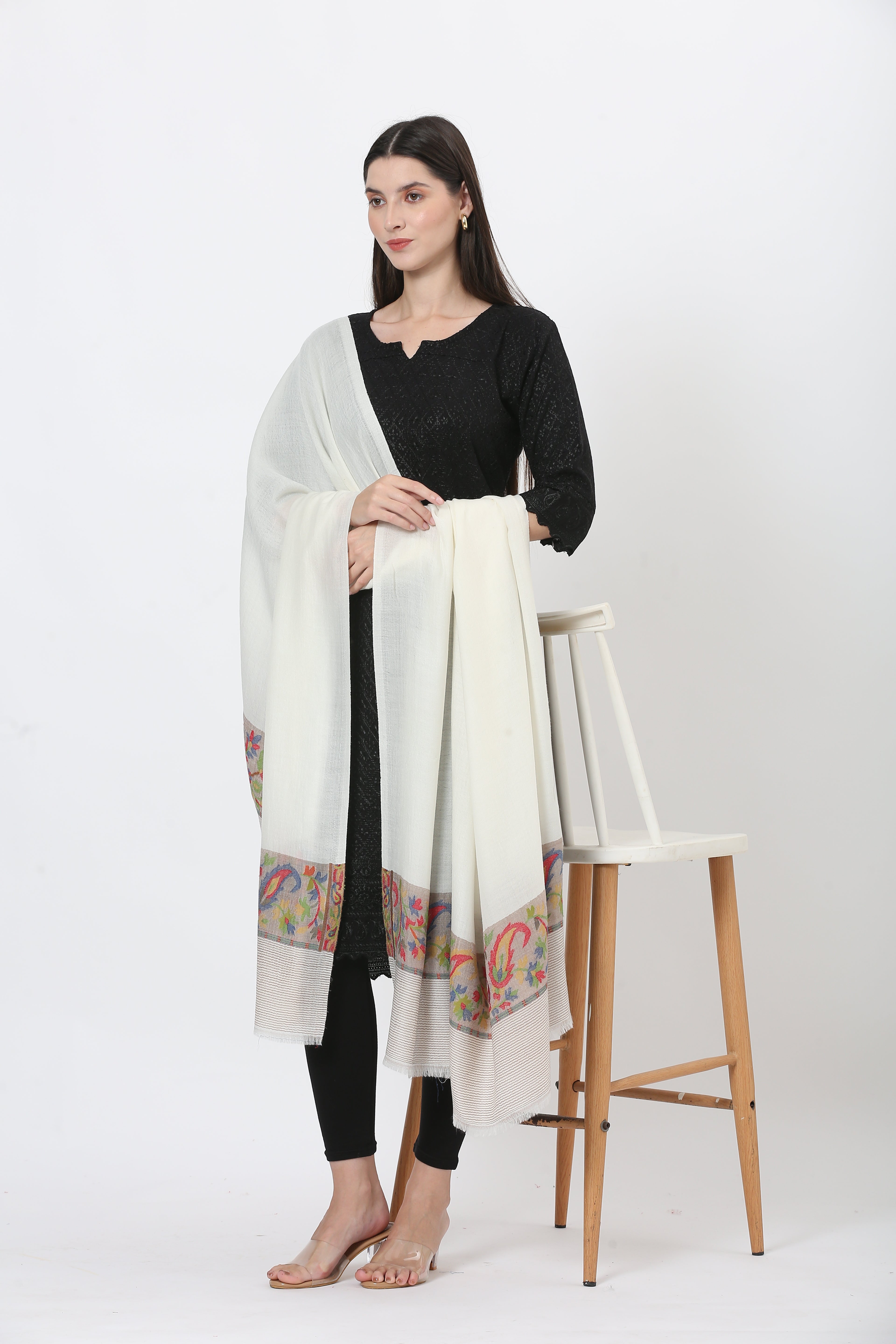 posh fine woolen palla shawl