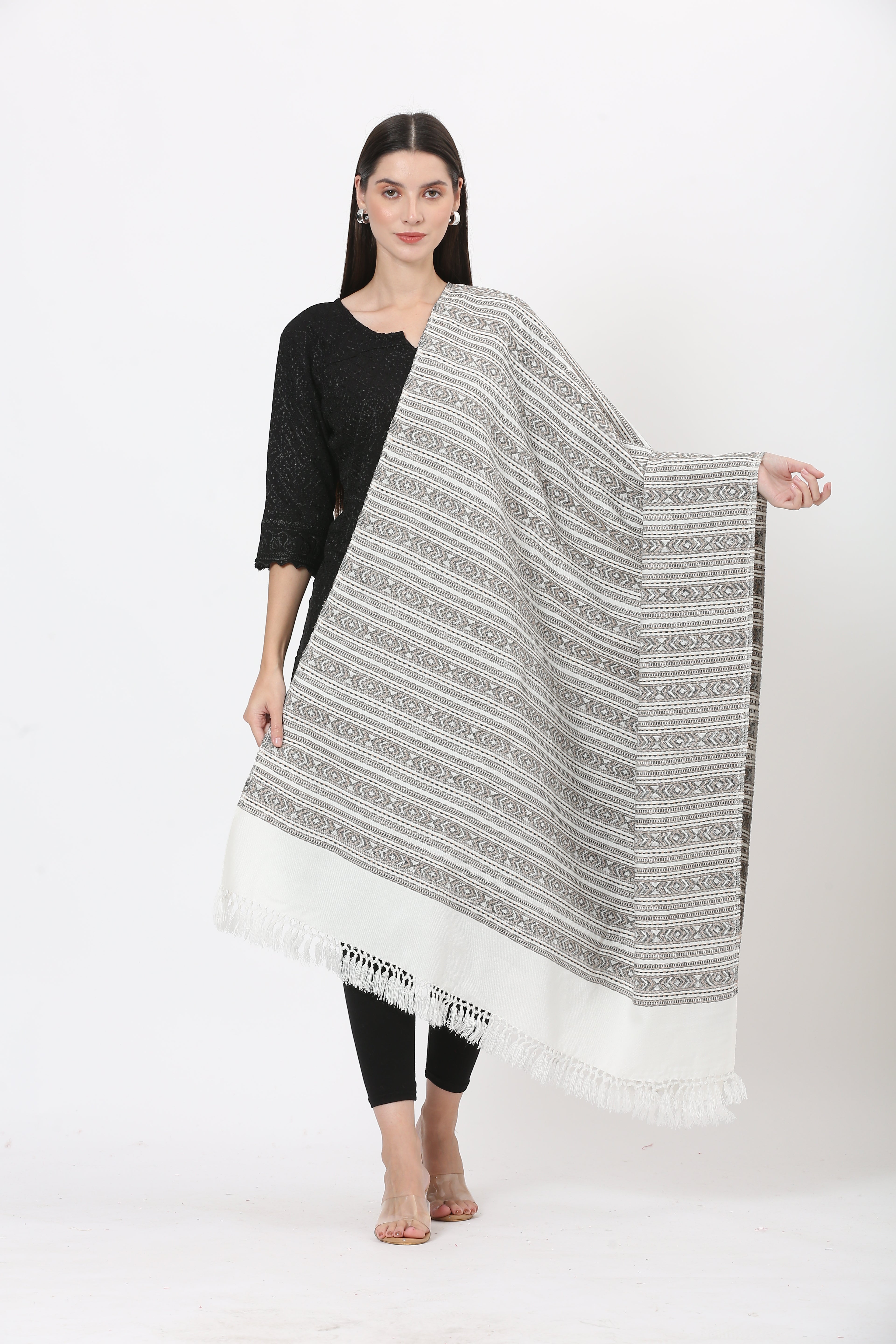 naga retro weave shawl