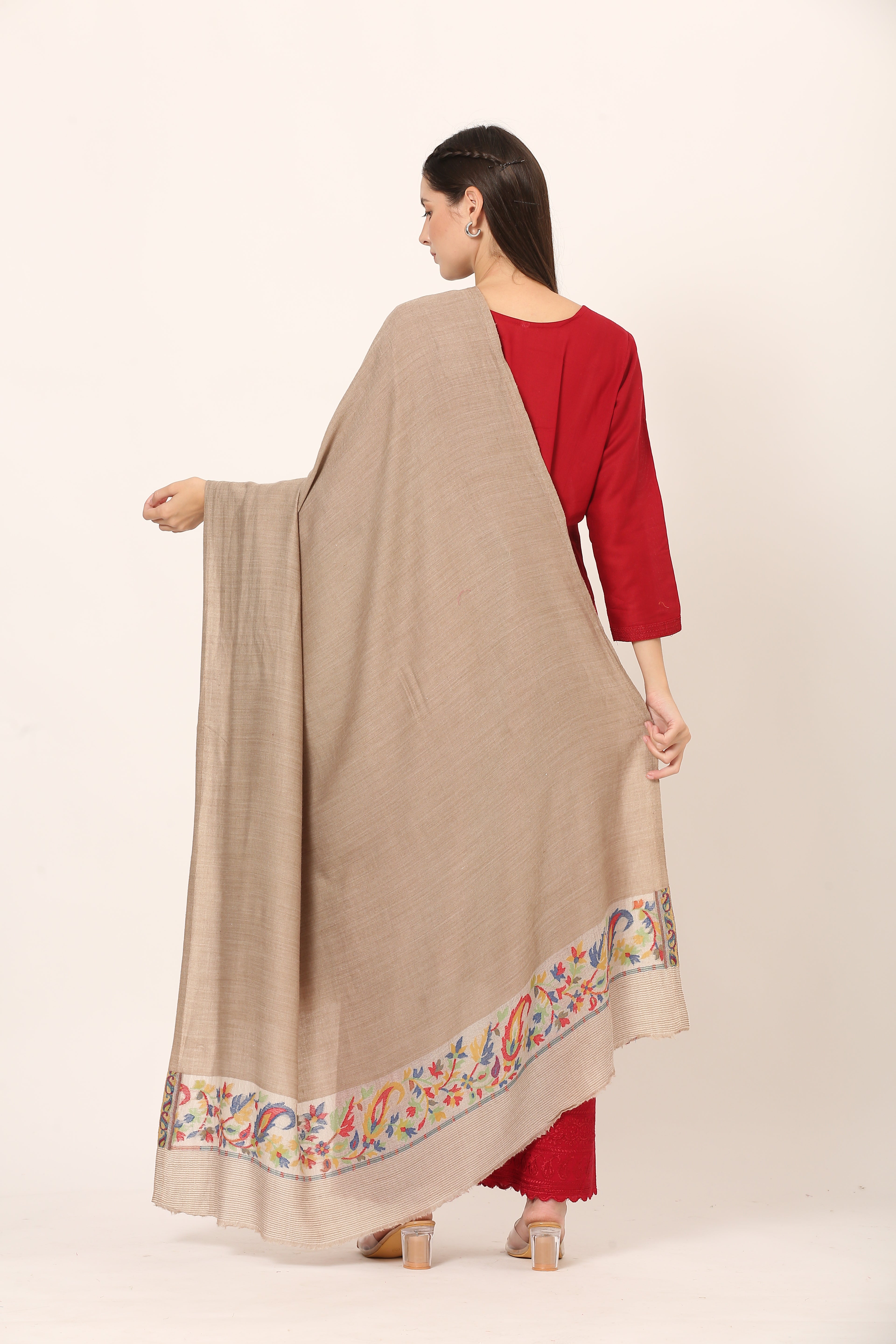 posh fine woolen palla shawl