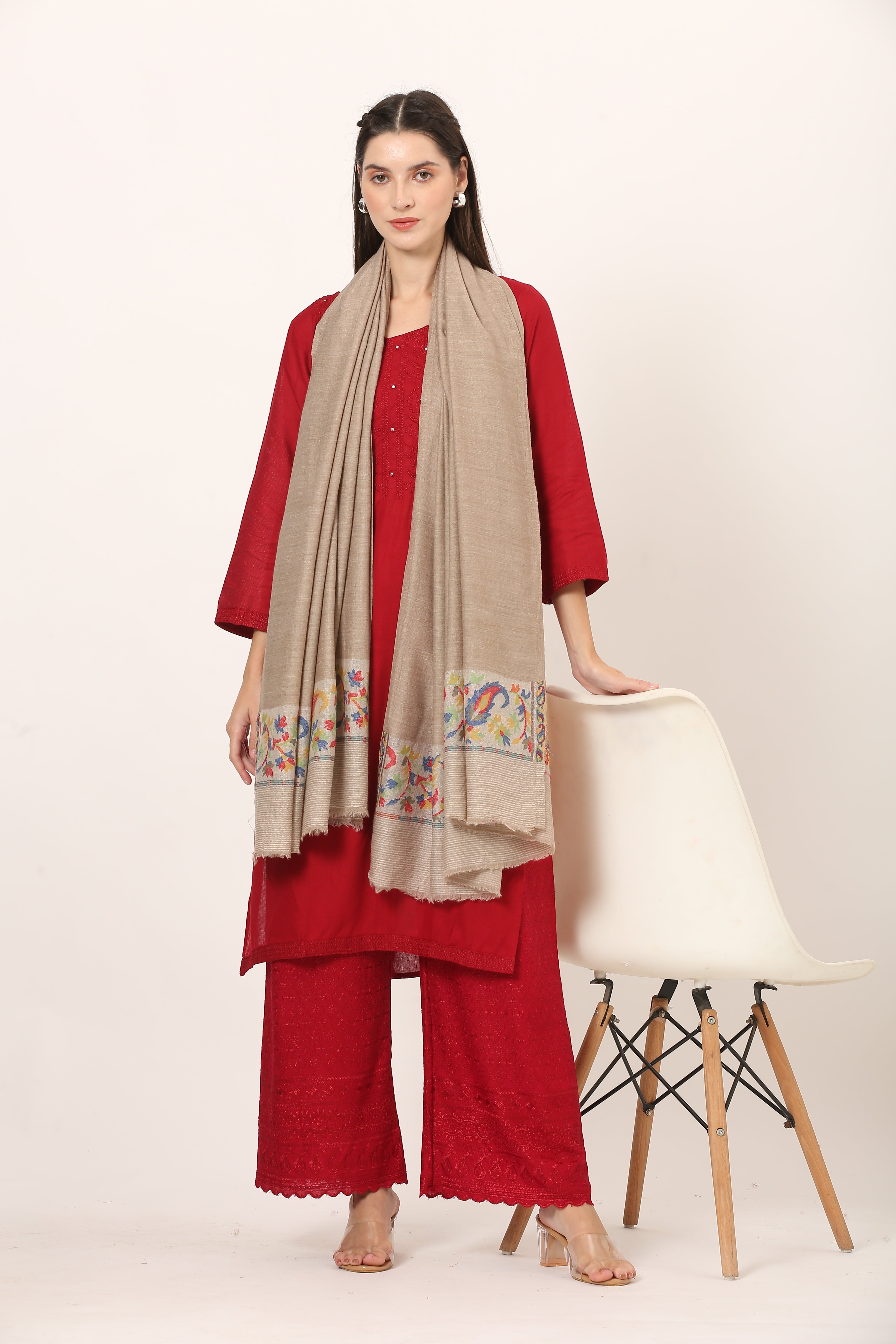 posh fine woolen palla shawl