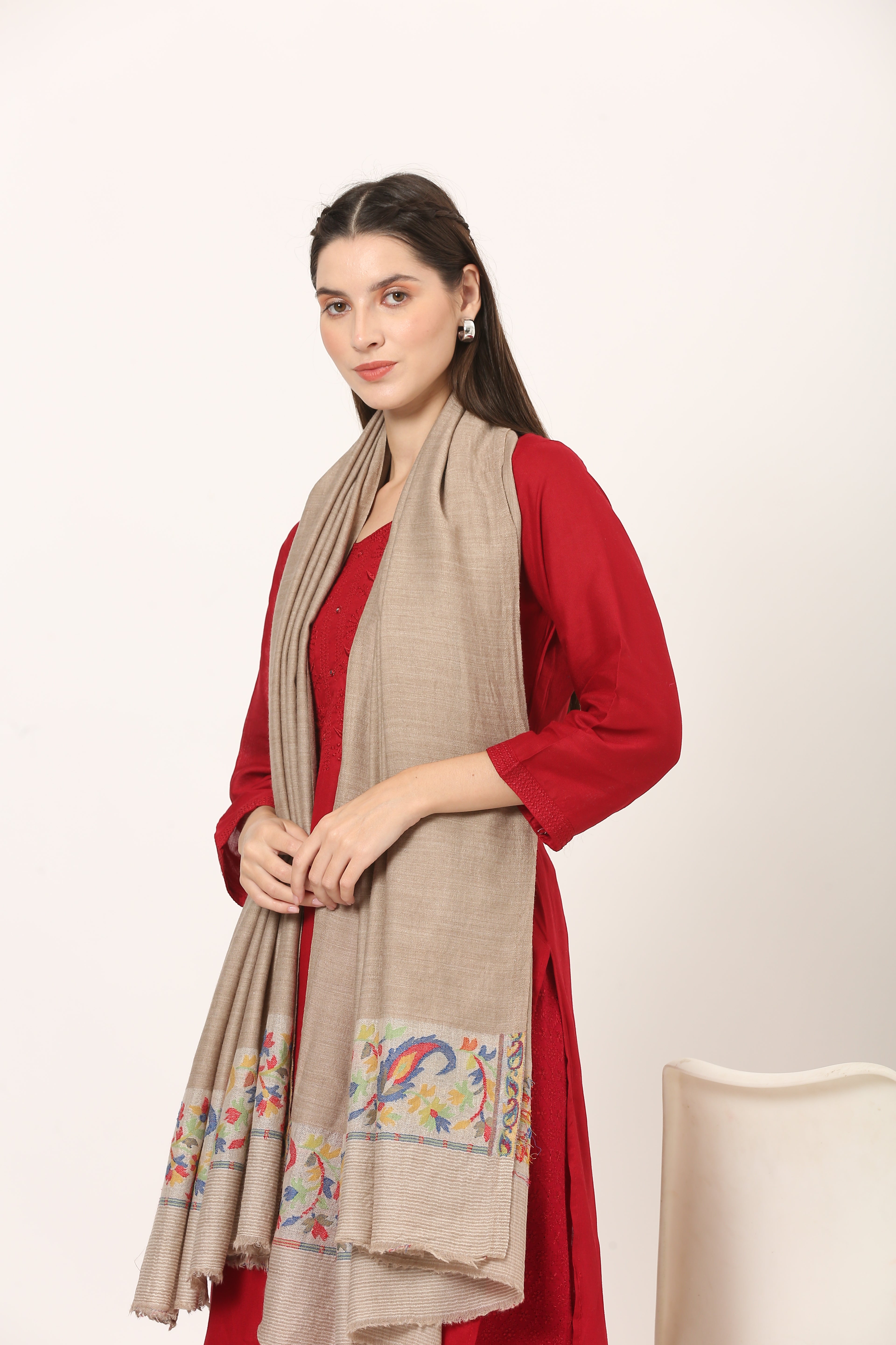 posh fine woolen palla shawl