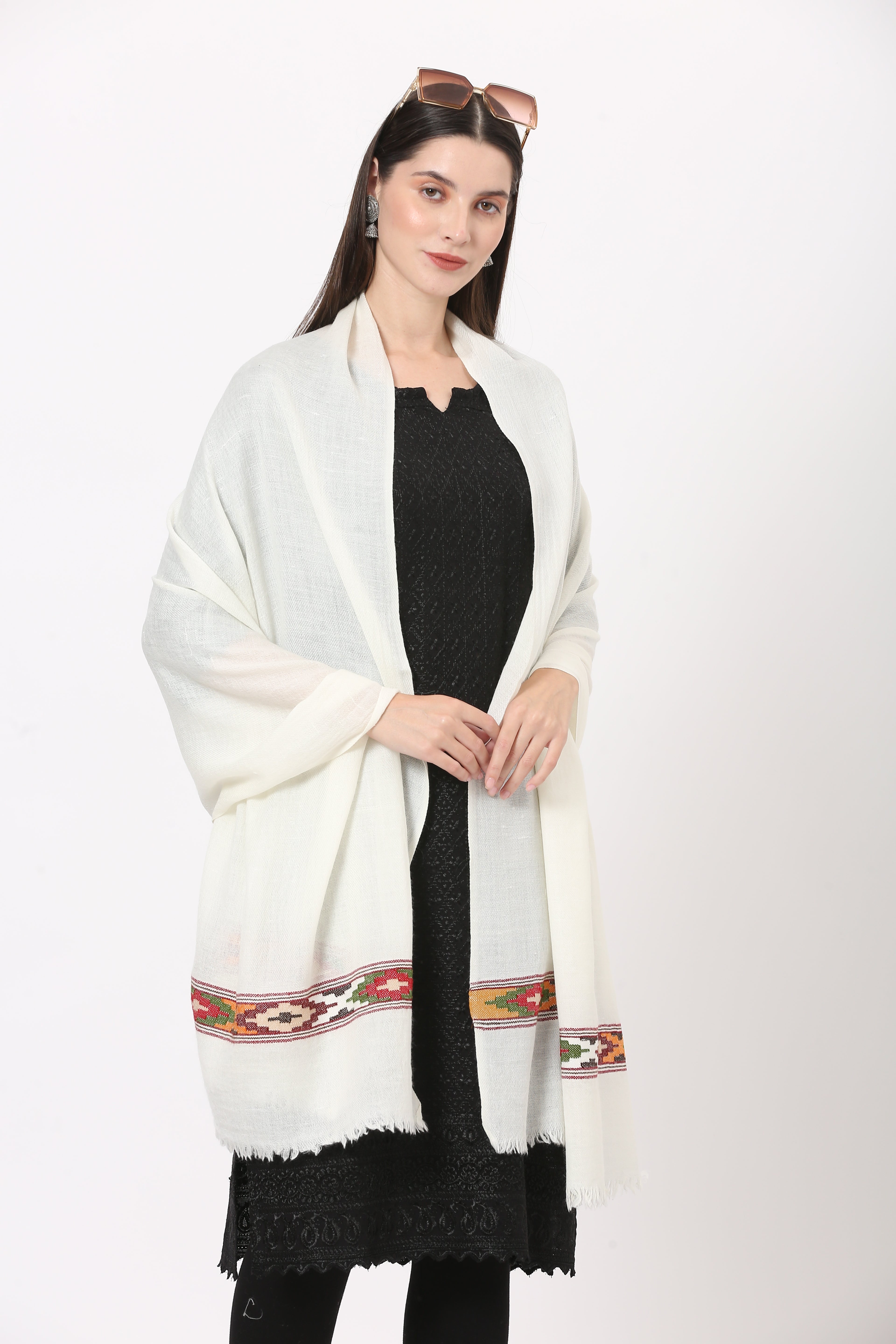 Angorra pashmina hand weaved stole