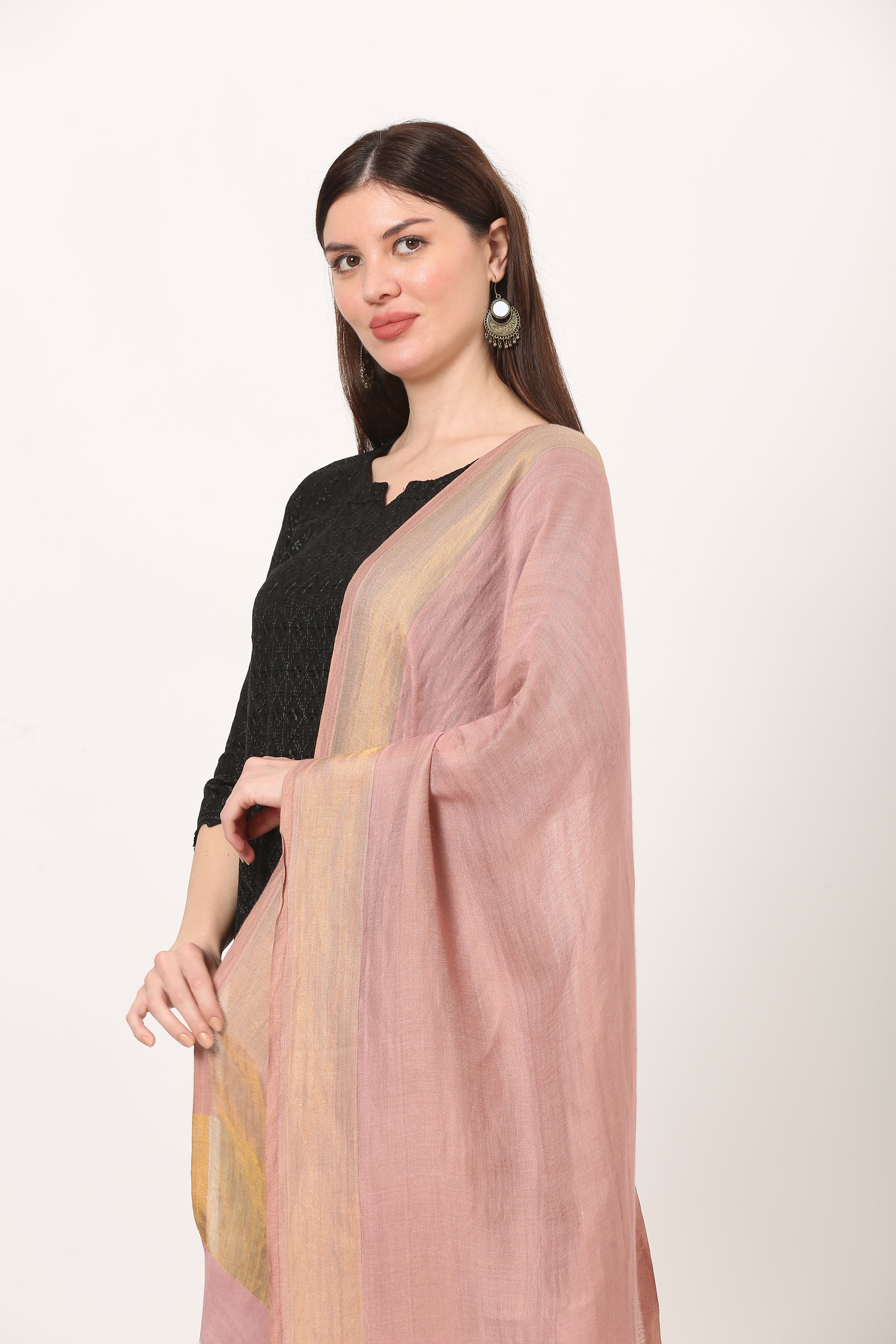 zari lite wool stole