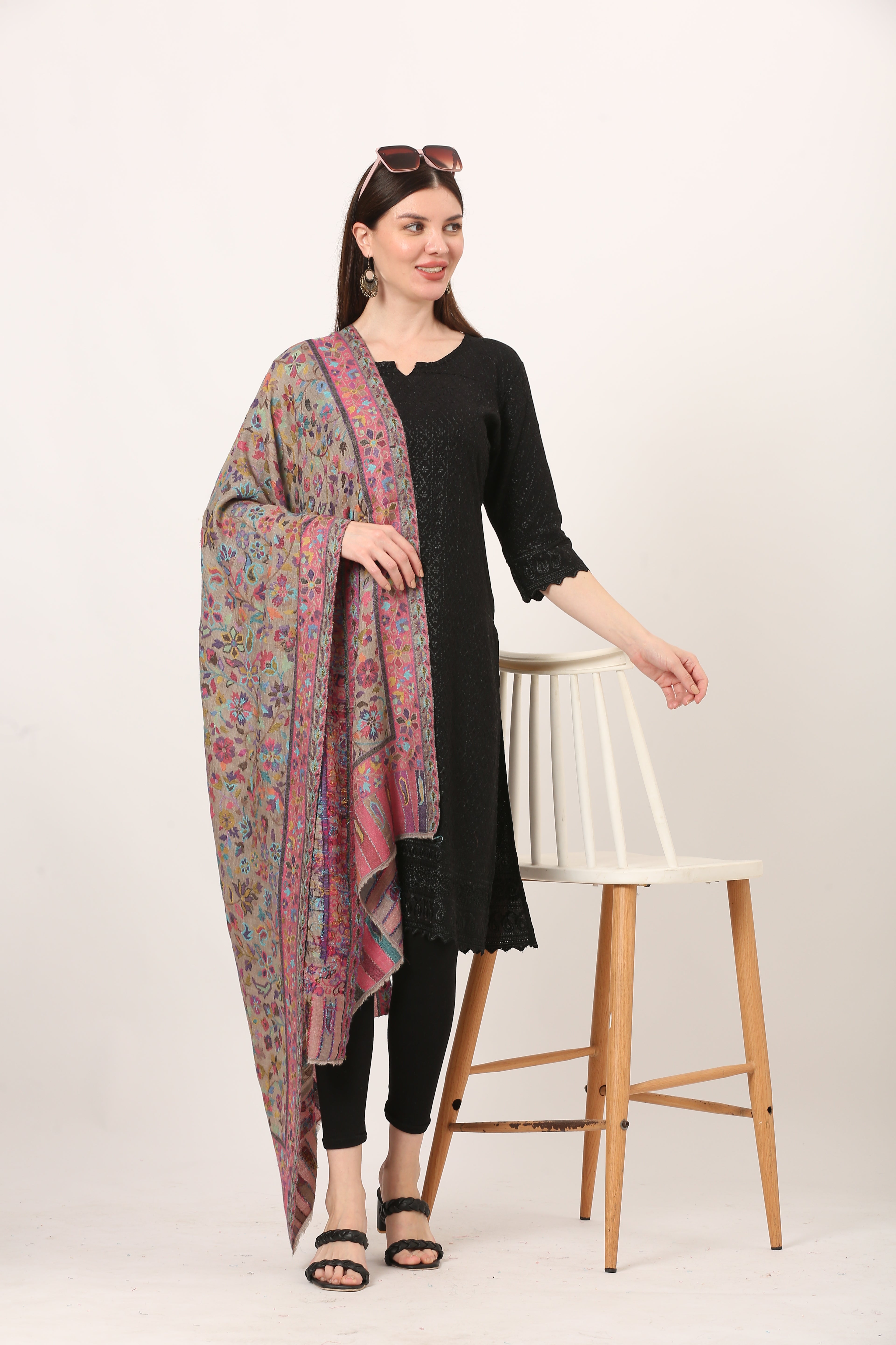 antique kani stole