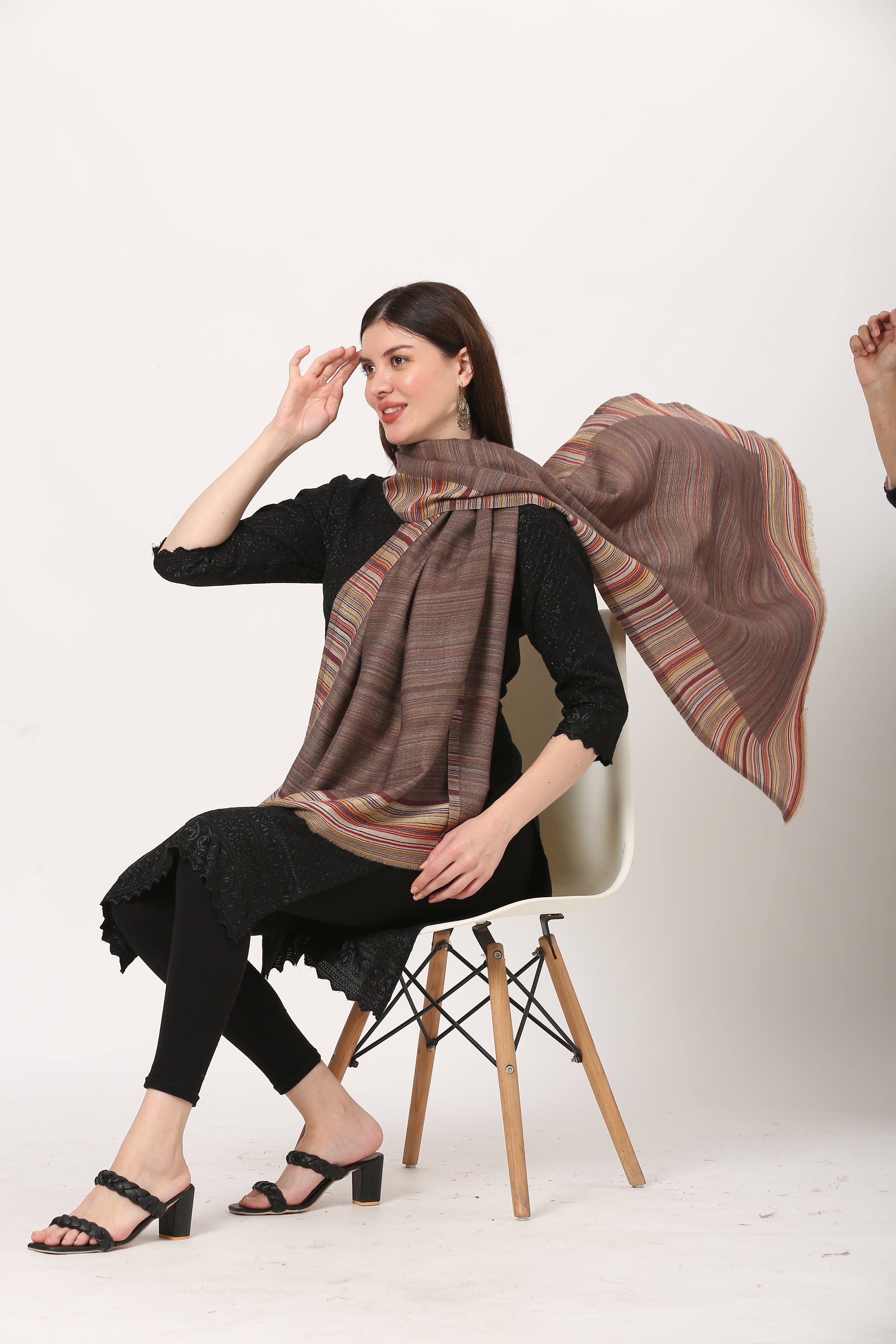 posh mixture weave stole