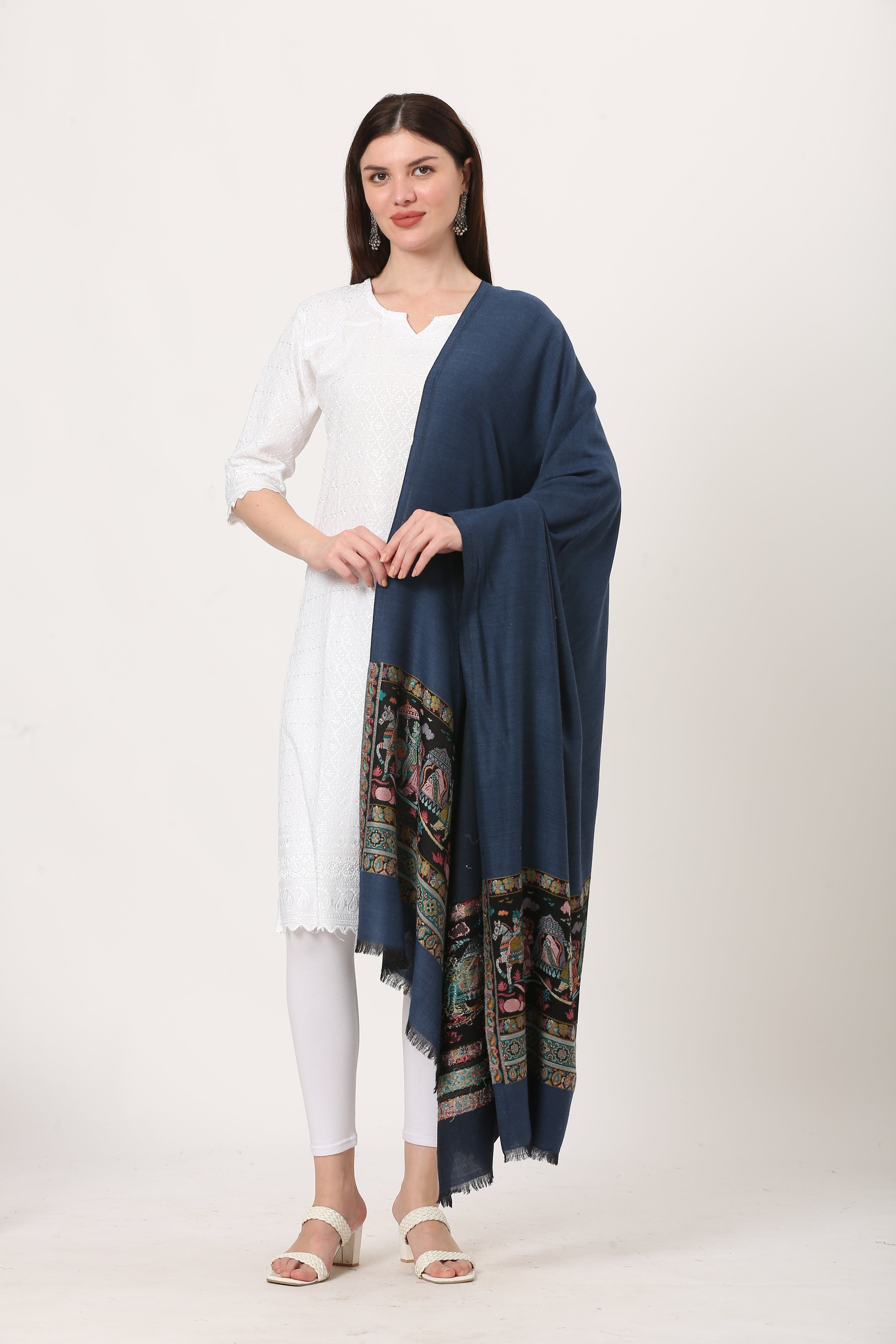 posh fine woolen palla shawl