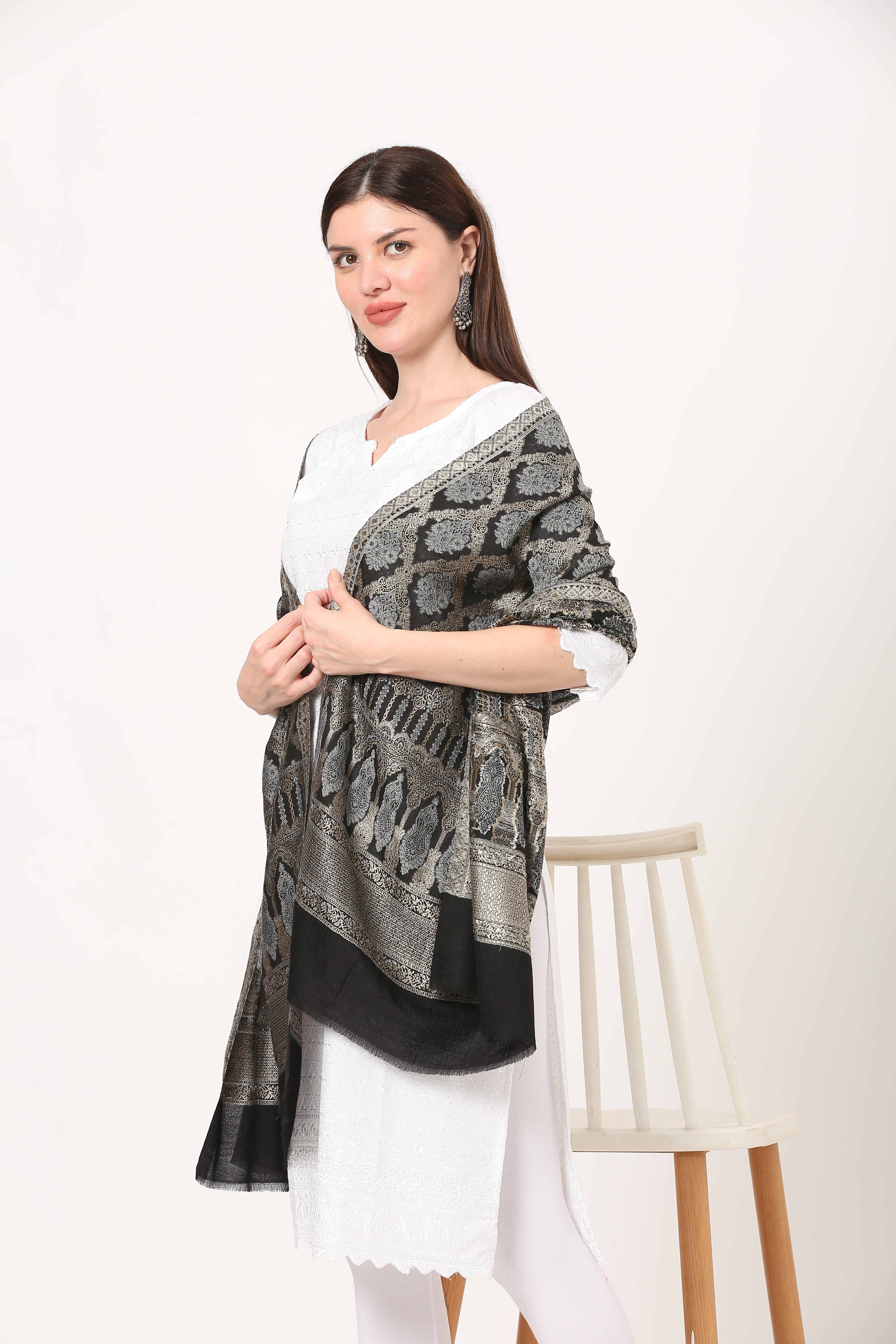 posh kani fine woolen stole