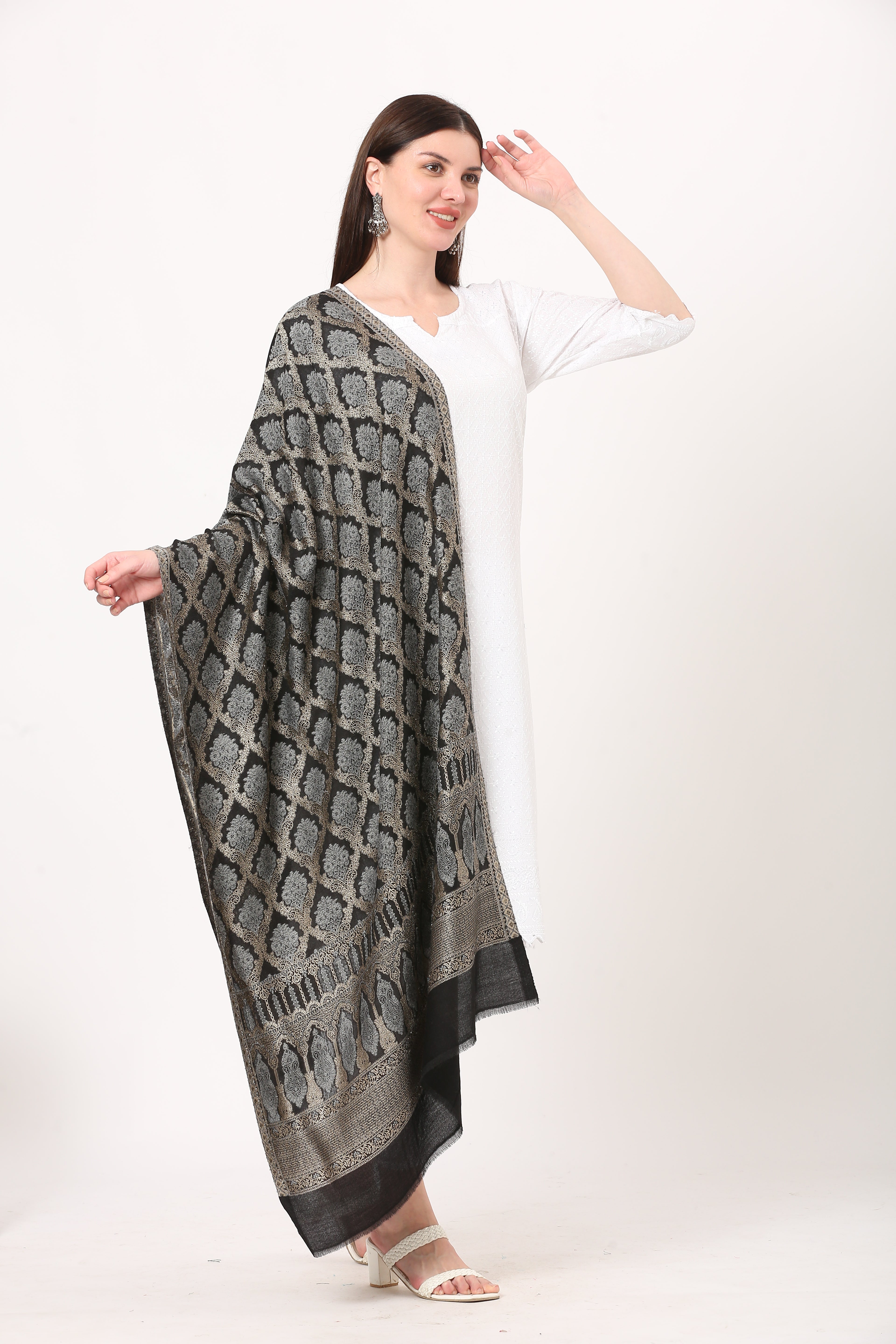 posh kani fine woolen stole