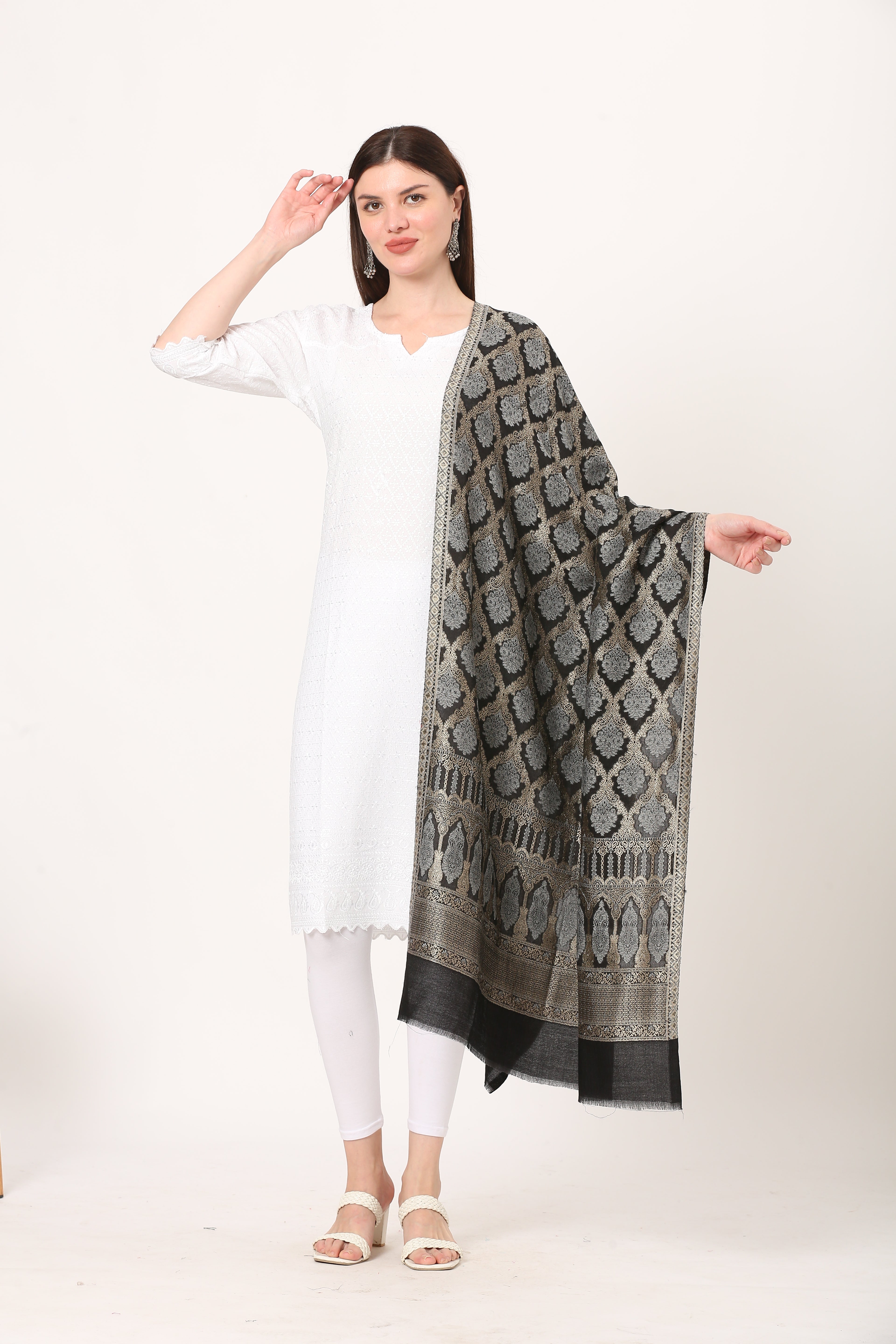 posh kani fine woolen stole