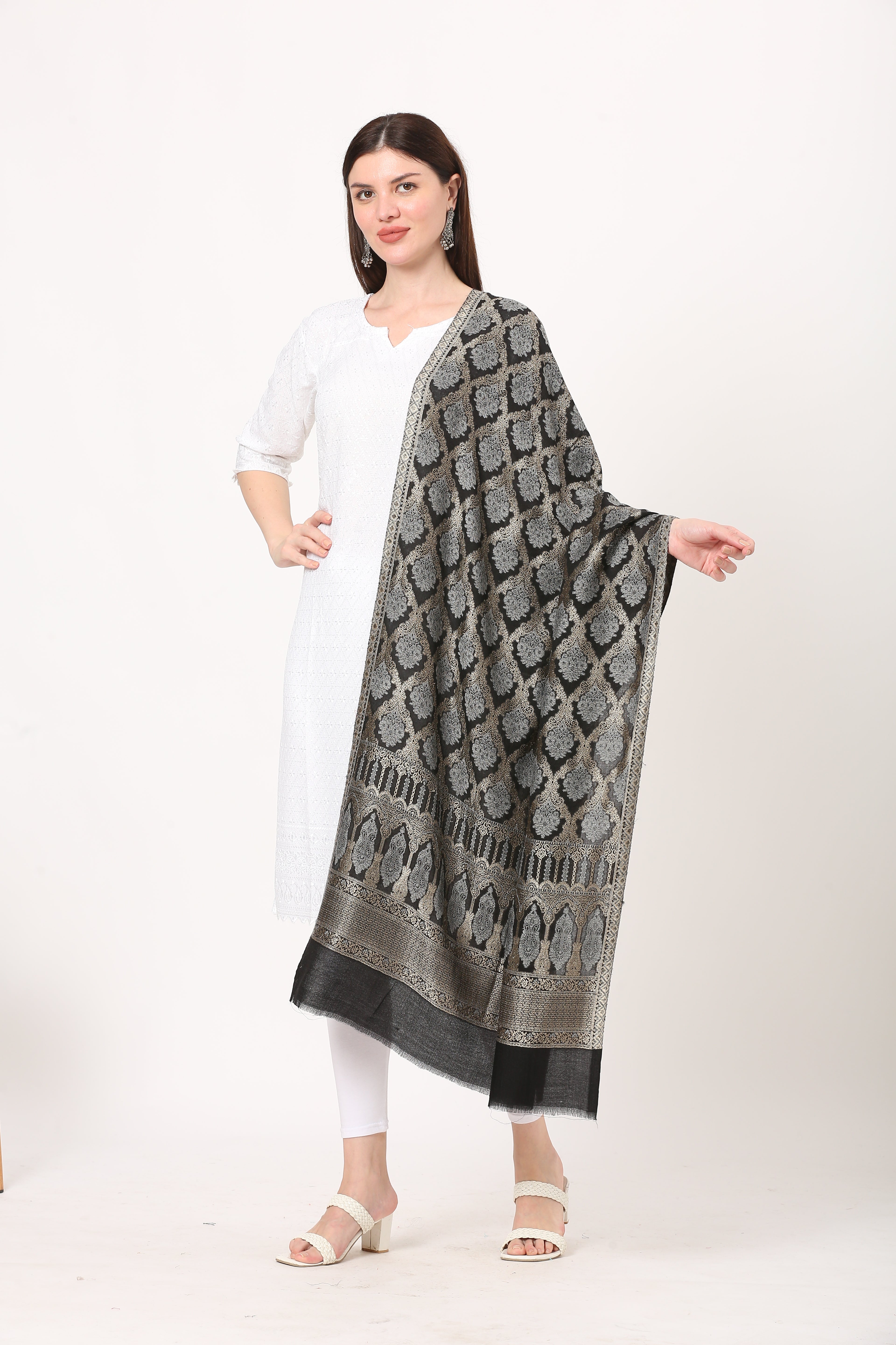 posh kani fine woolen stole