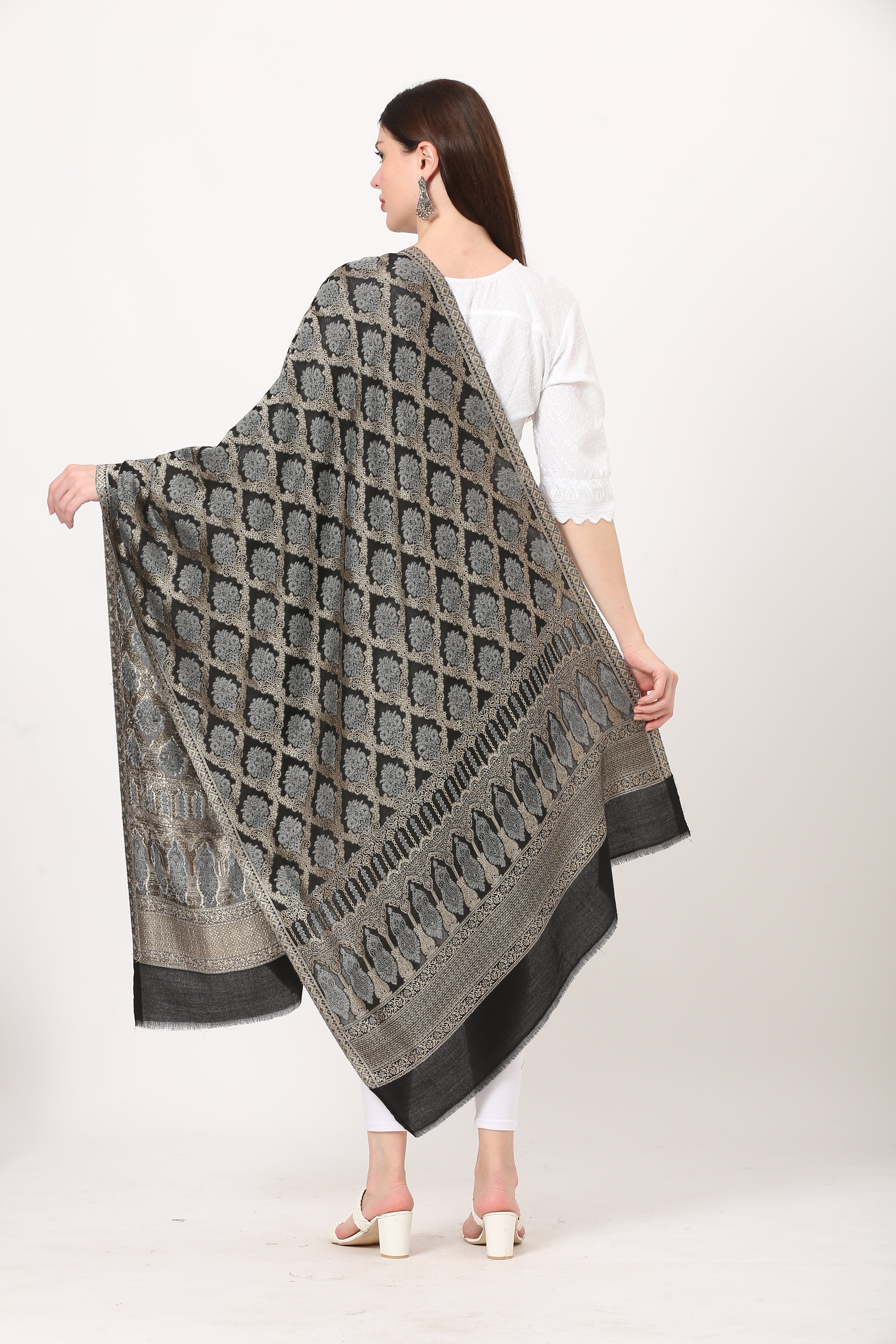 posh kani fine woolen stole