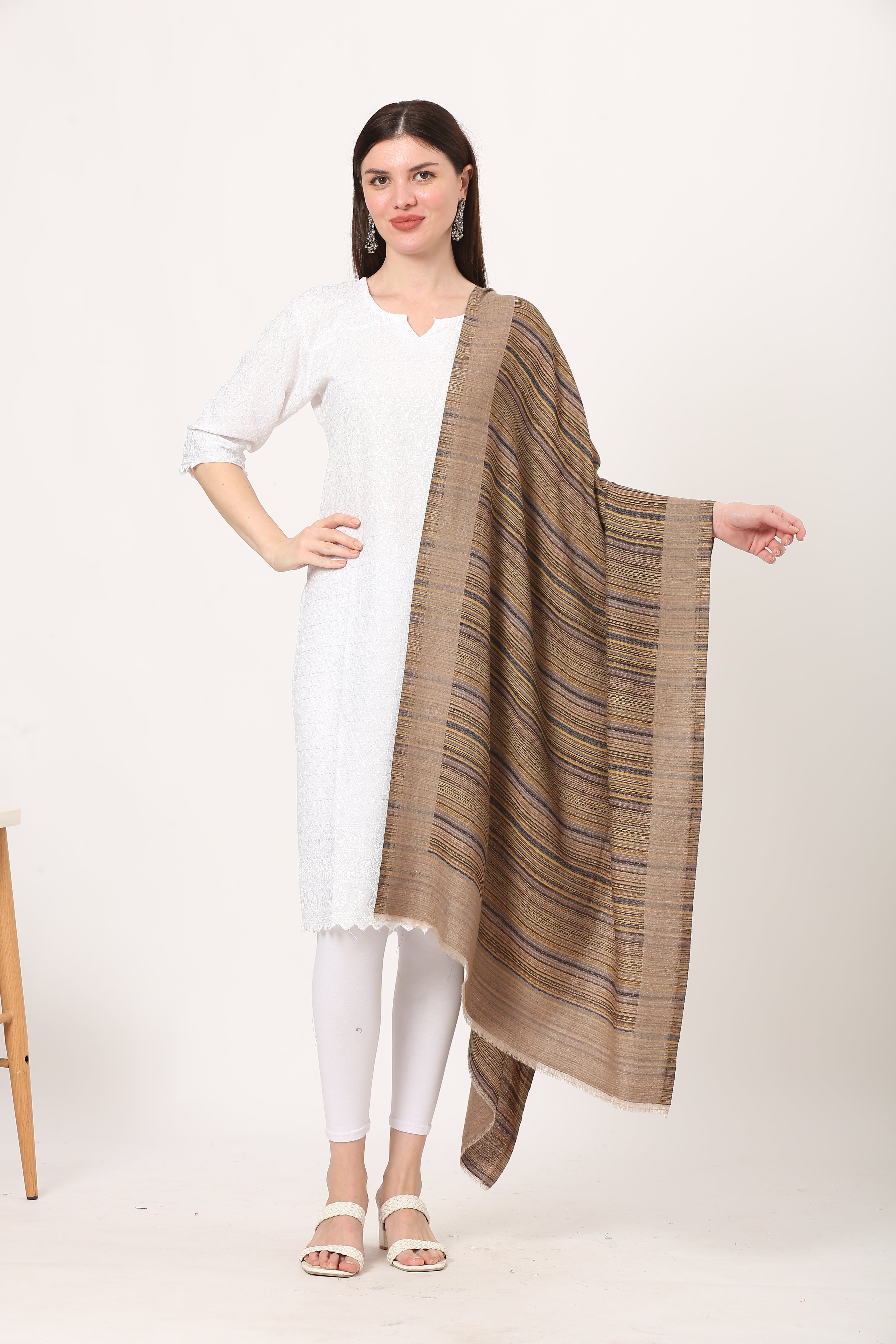 posh mixture weave stole