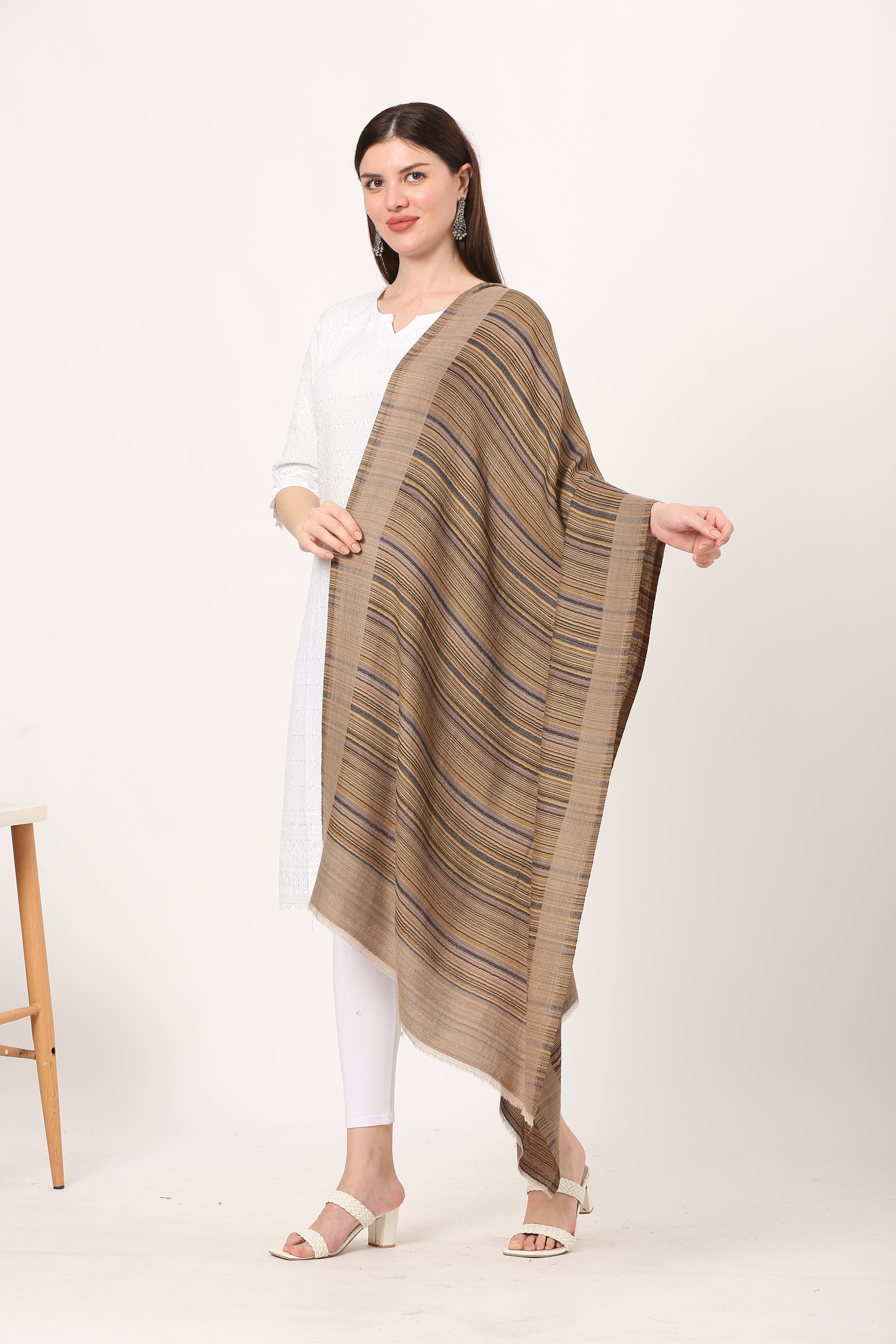 posh mixture weave stole