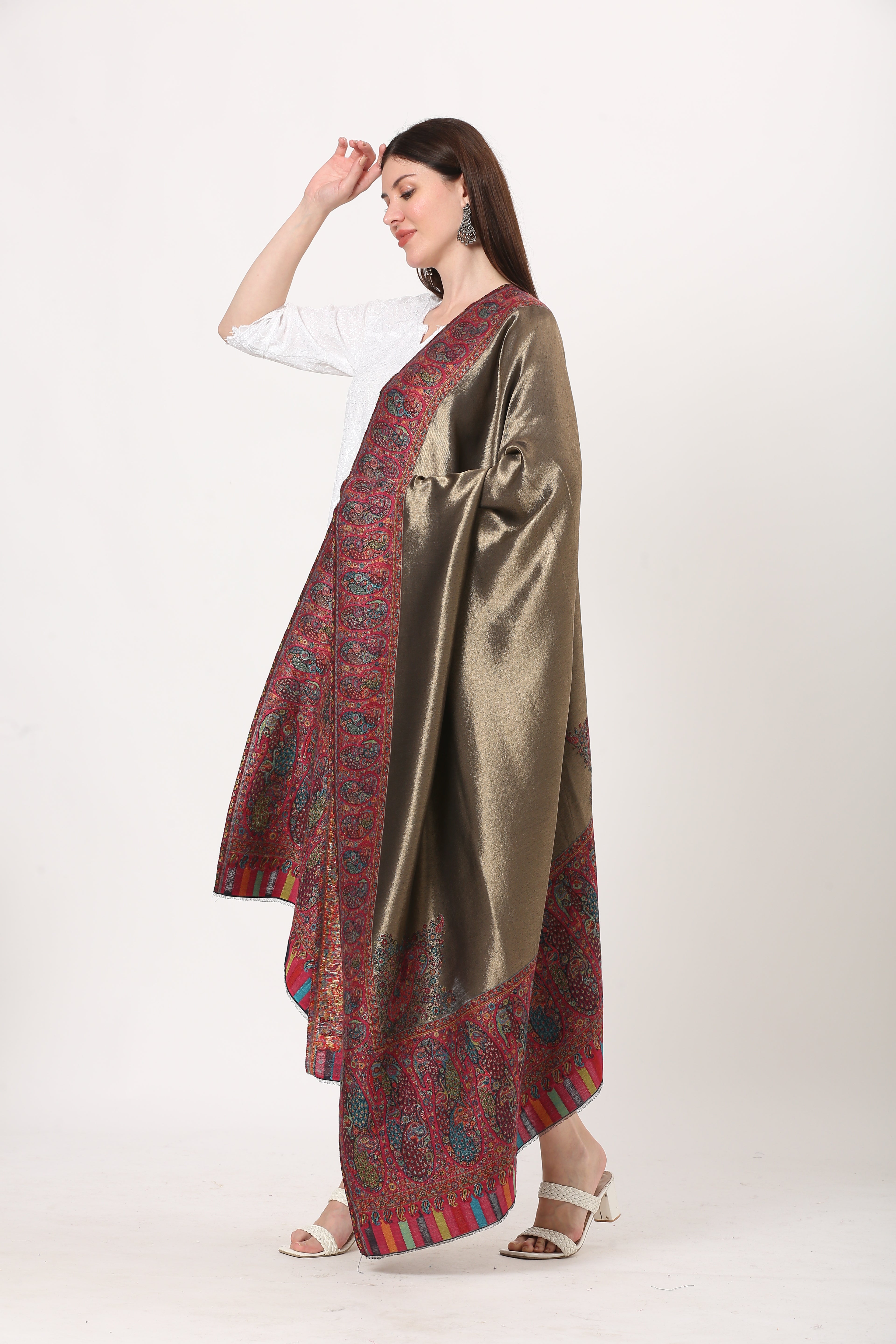 kani zari pashmina shawl