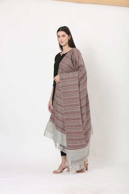 naga retro weave shawl