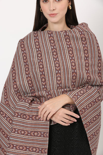 naga retro weave shawl
