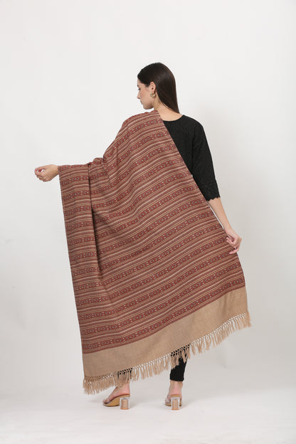 naga retro weave shawl
