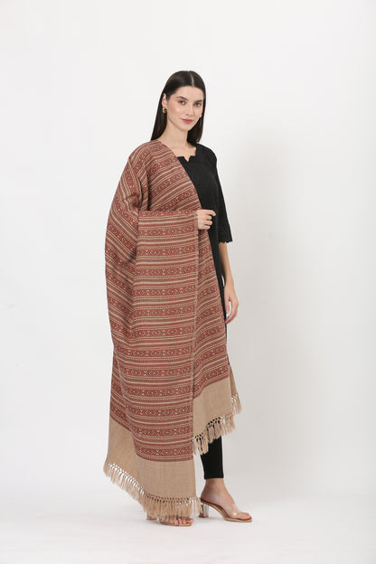 naga retro weave shawl