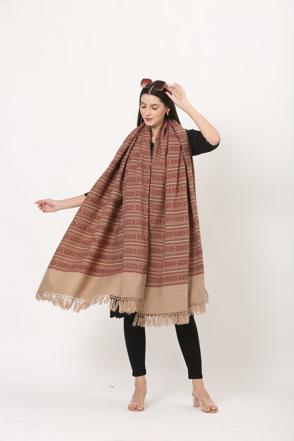 naga retro weave shawl