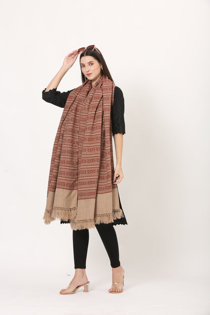 naga retro weave shawl
