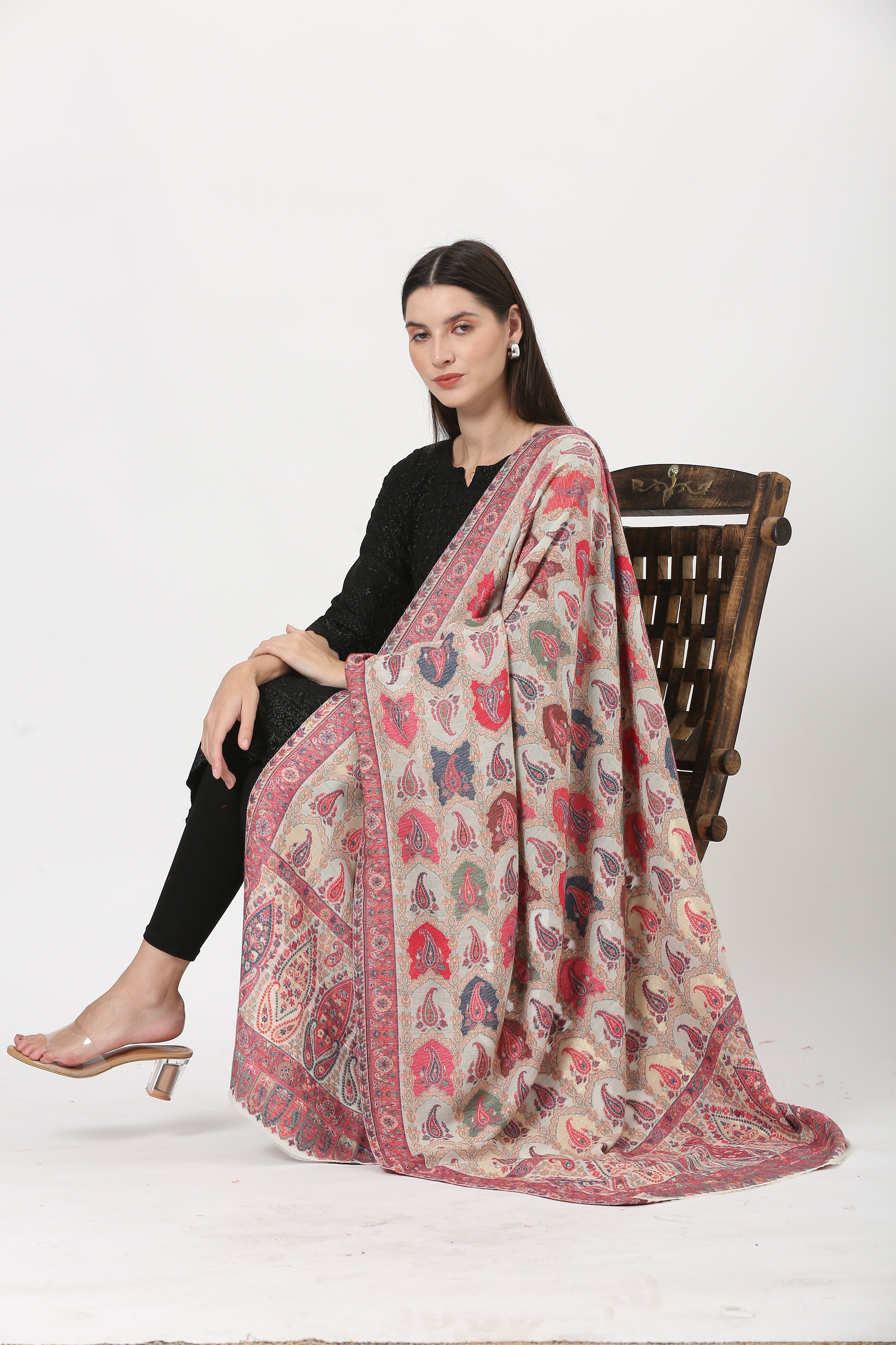 kani zari pashmina shawl