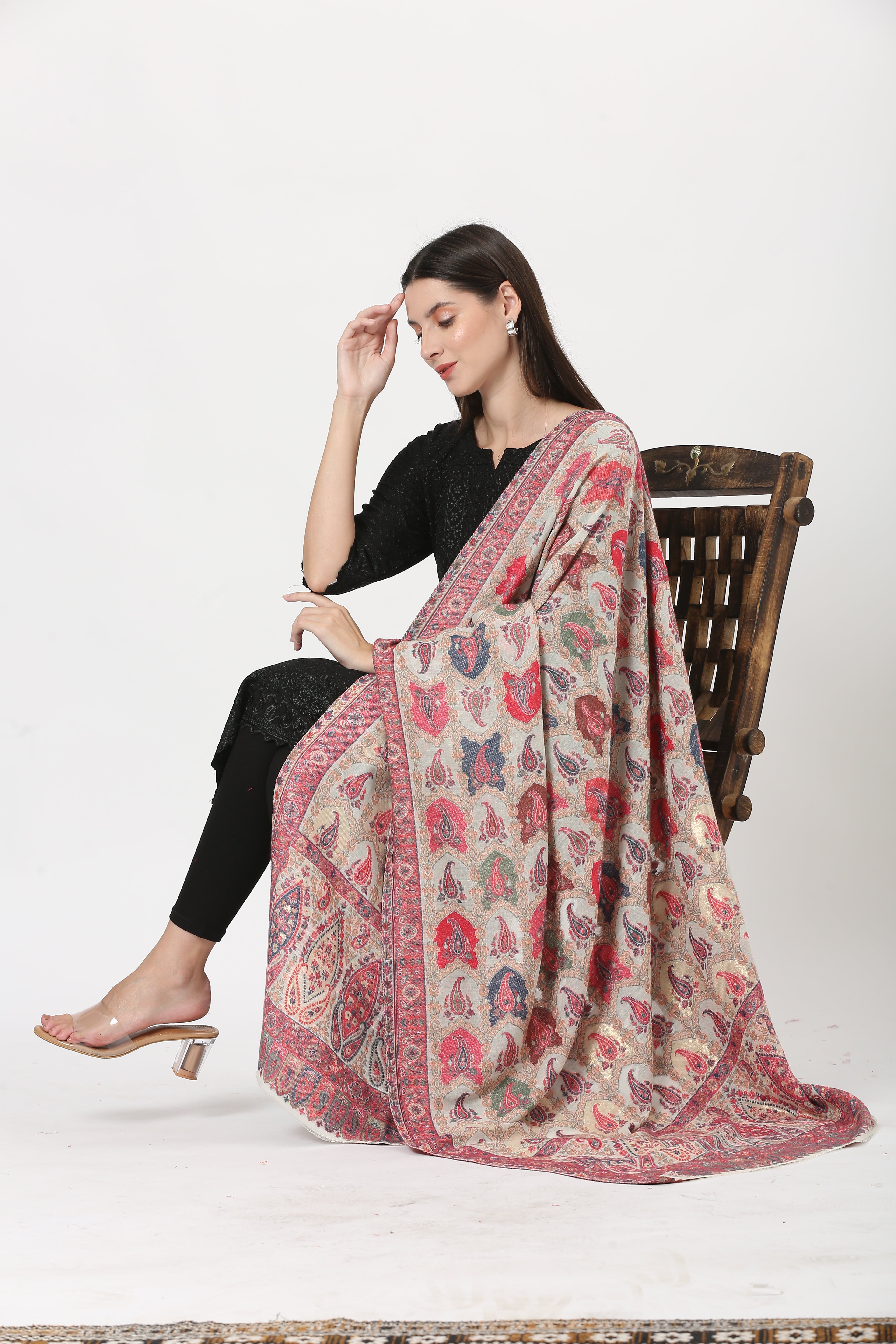 kani zari pashmina shawl