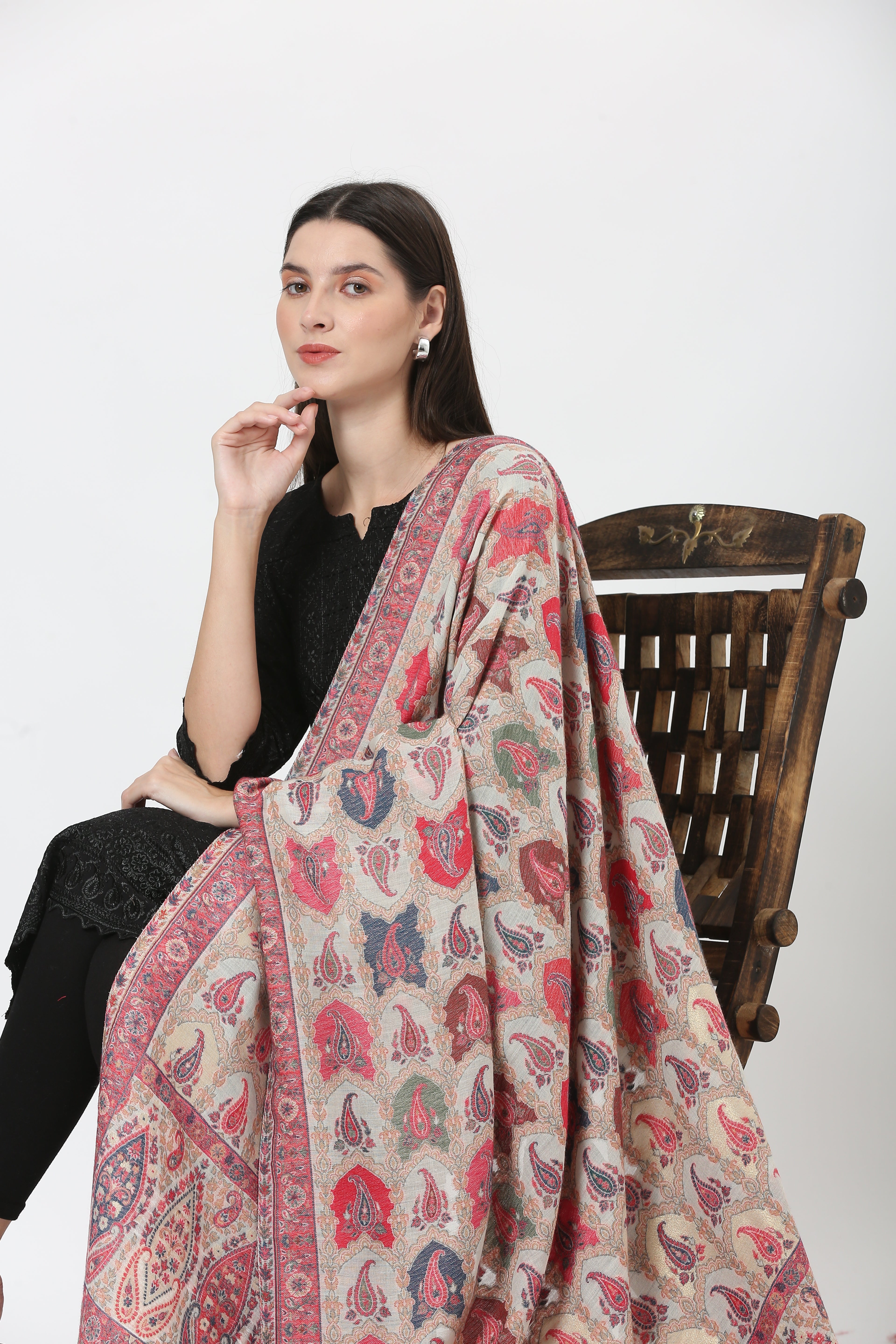 kani zari pashmina shawl