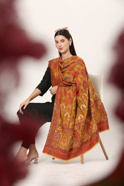 kani zari pashmina shawl