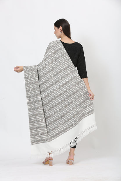 naga retro weave shawl