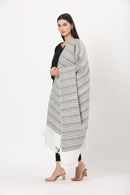 naga retro weave shawl