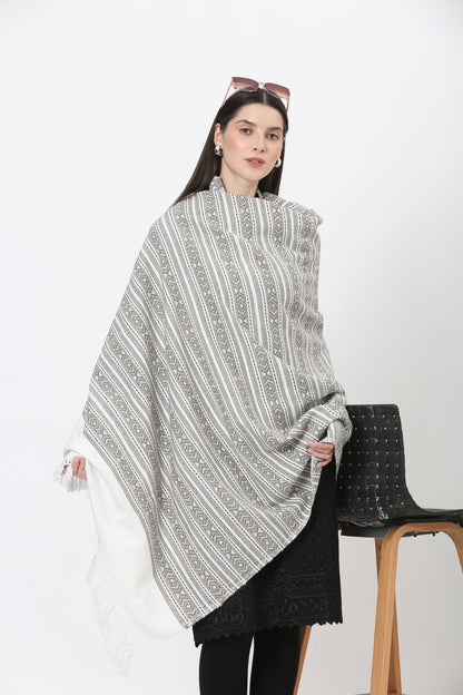 naga retro weave shawl
