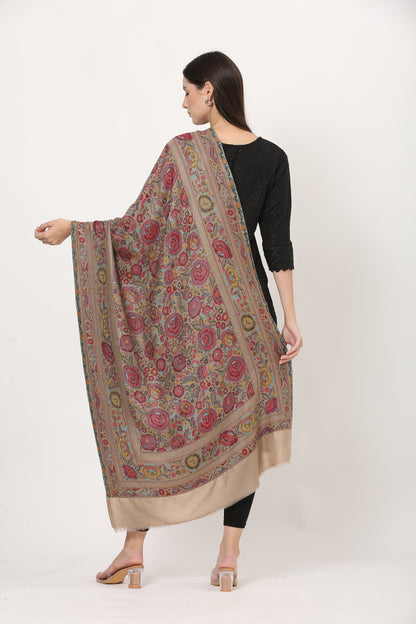 kani weave floral stole