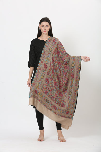 kani weave floral stole