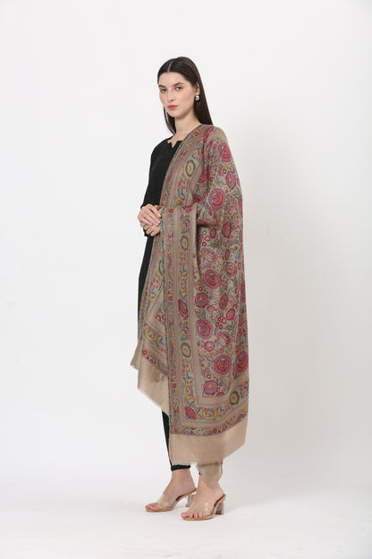 kani weave floral stole