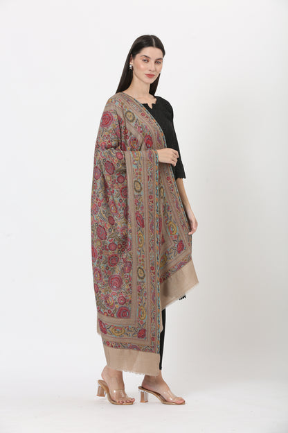 kani weave floral stole