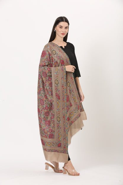 kani weave floral stole