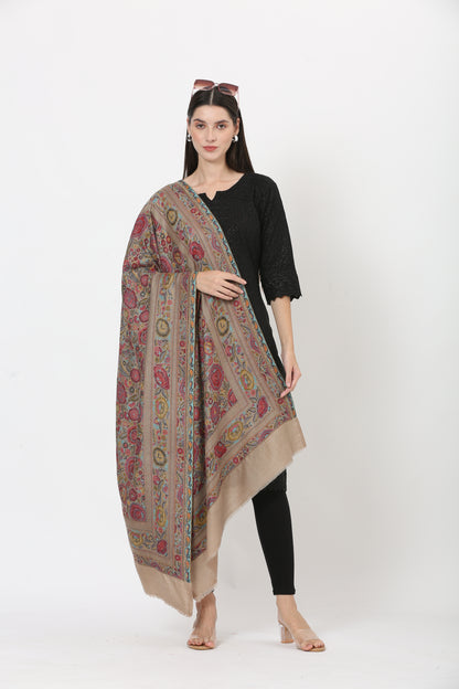 kani weave floral stole