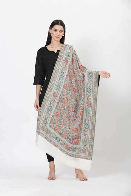 kani weave floral stole