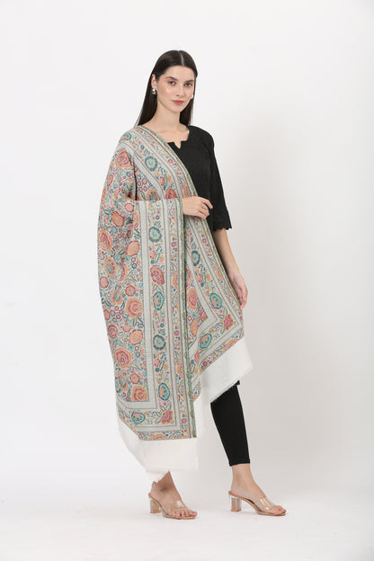 kani weave floral stole