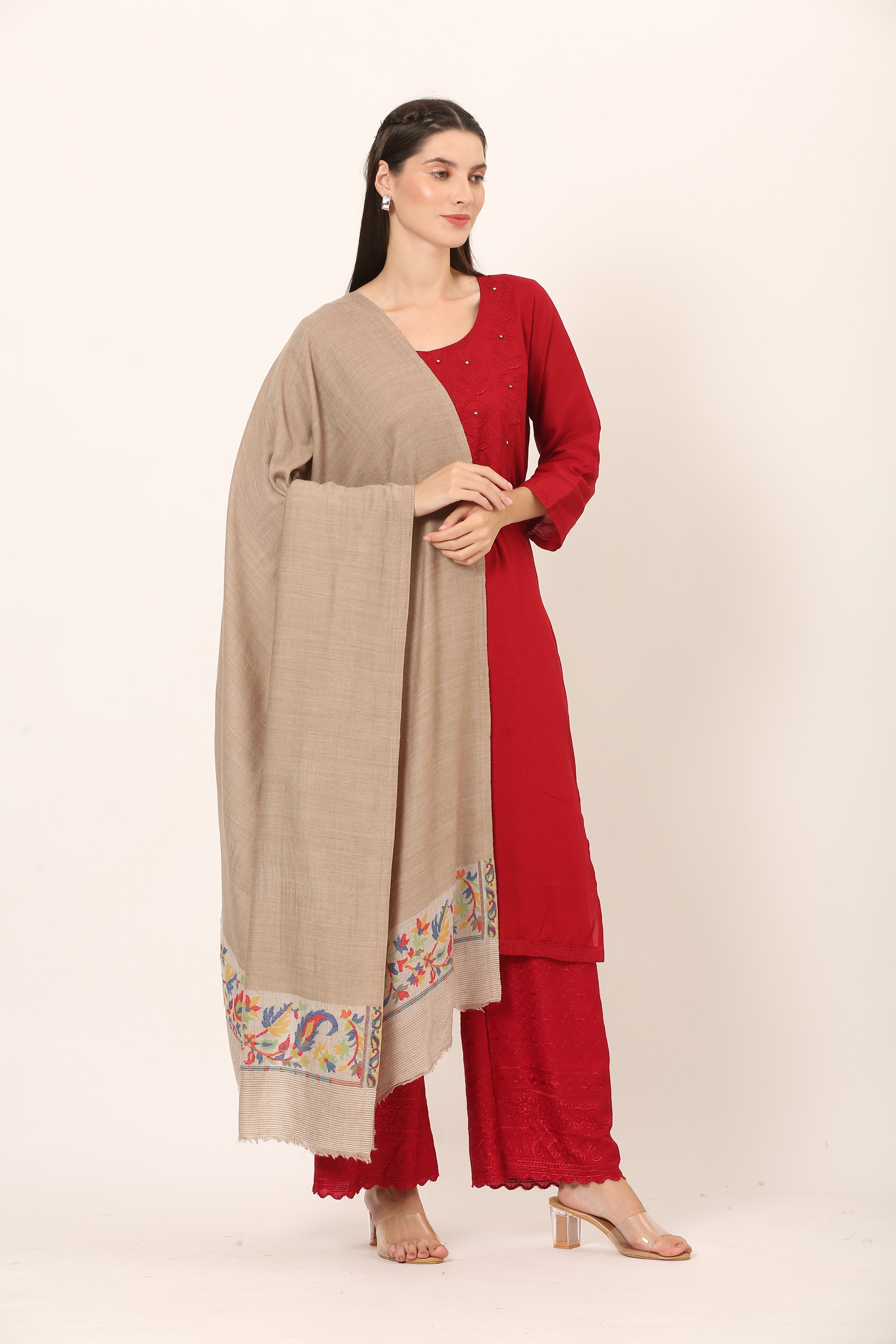 posh fine woolen palla shawl