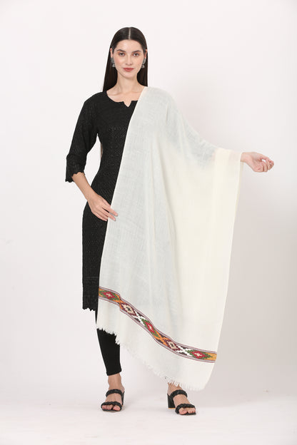 Angorra pashmina hand weaved stole